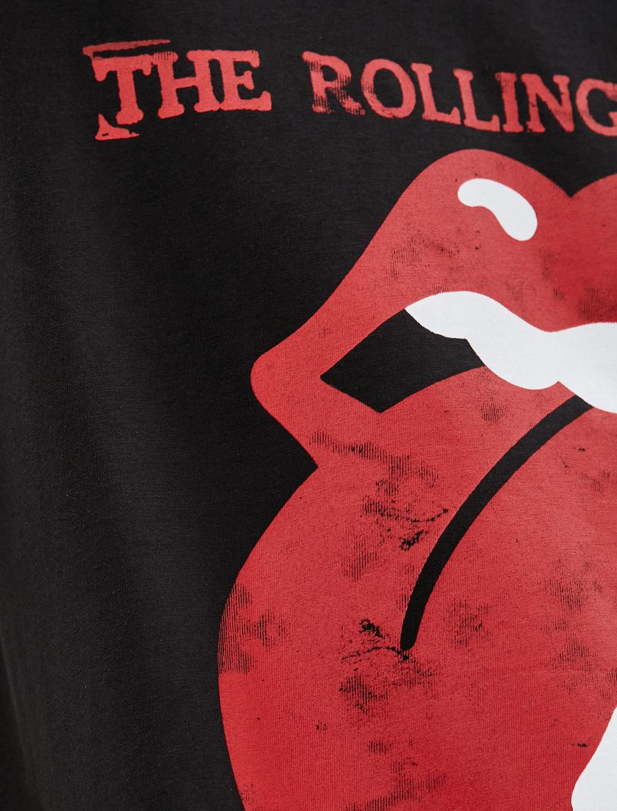   The Rolling Stones Kısa Kollu Tişört Lisanslı Baskılı