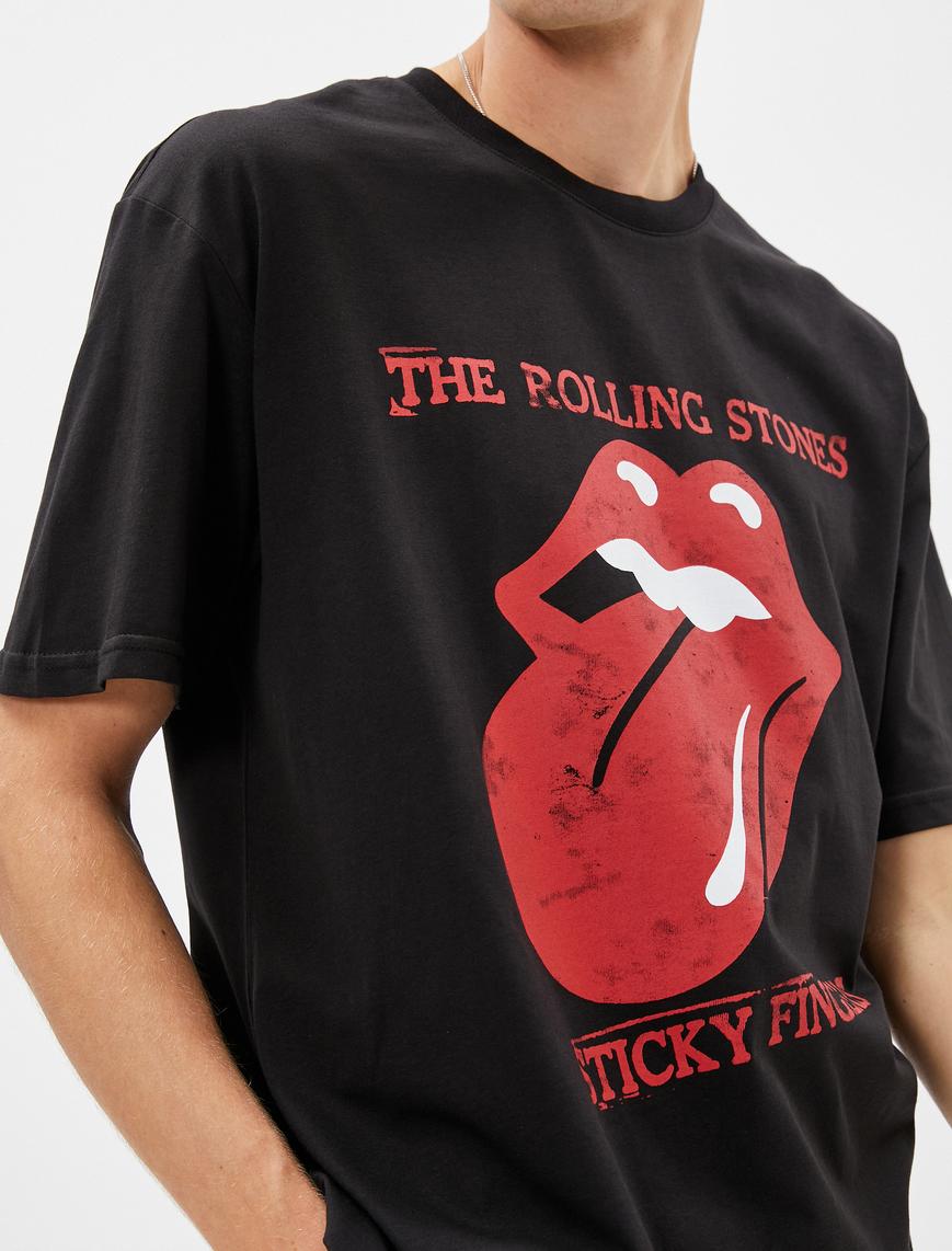   The Rolling Stones Kısa Kollu Tişört Lisanslı Baskılı