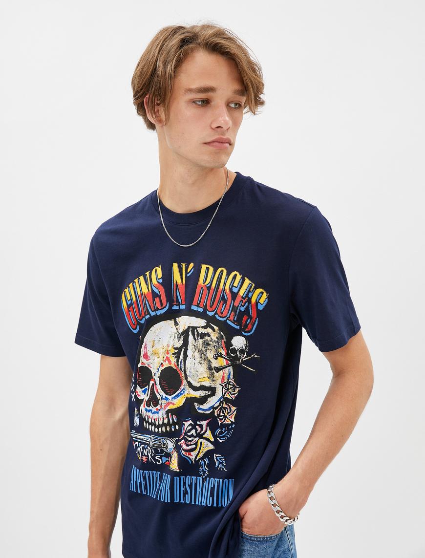   Guns N' Roses Tişört Lisanslı Baskılı Pamuklu