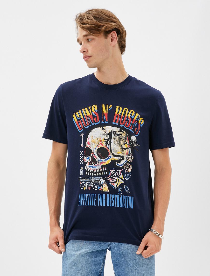   Guns N' Roses Tişört Lisanslı Baskılı Pamuklu