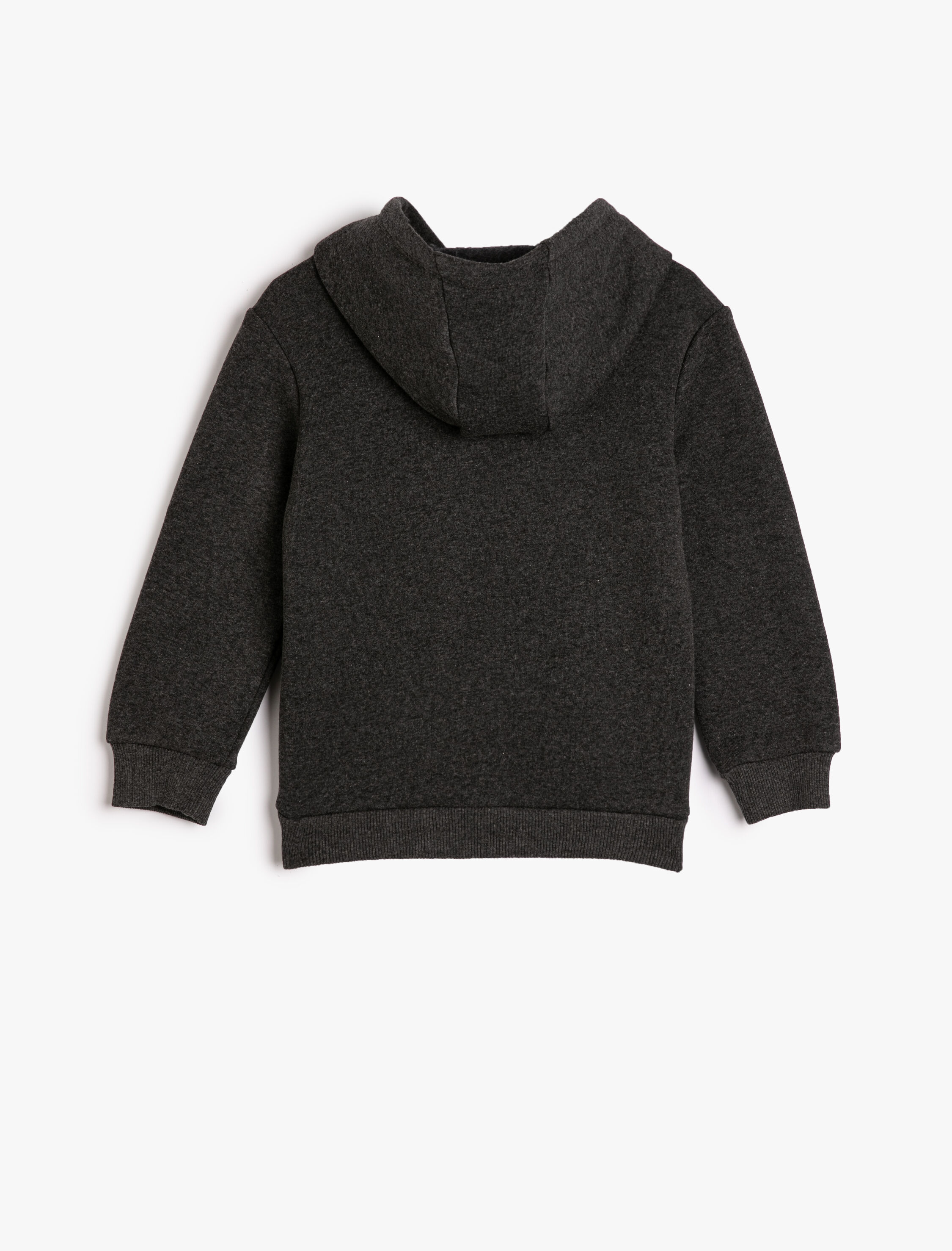  Erkek Çocuk Kapşonlu Sweatshirt Uzun Kollu Şardonlu Basketbol Temalı Baskılı