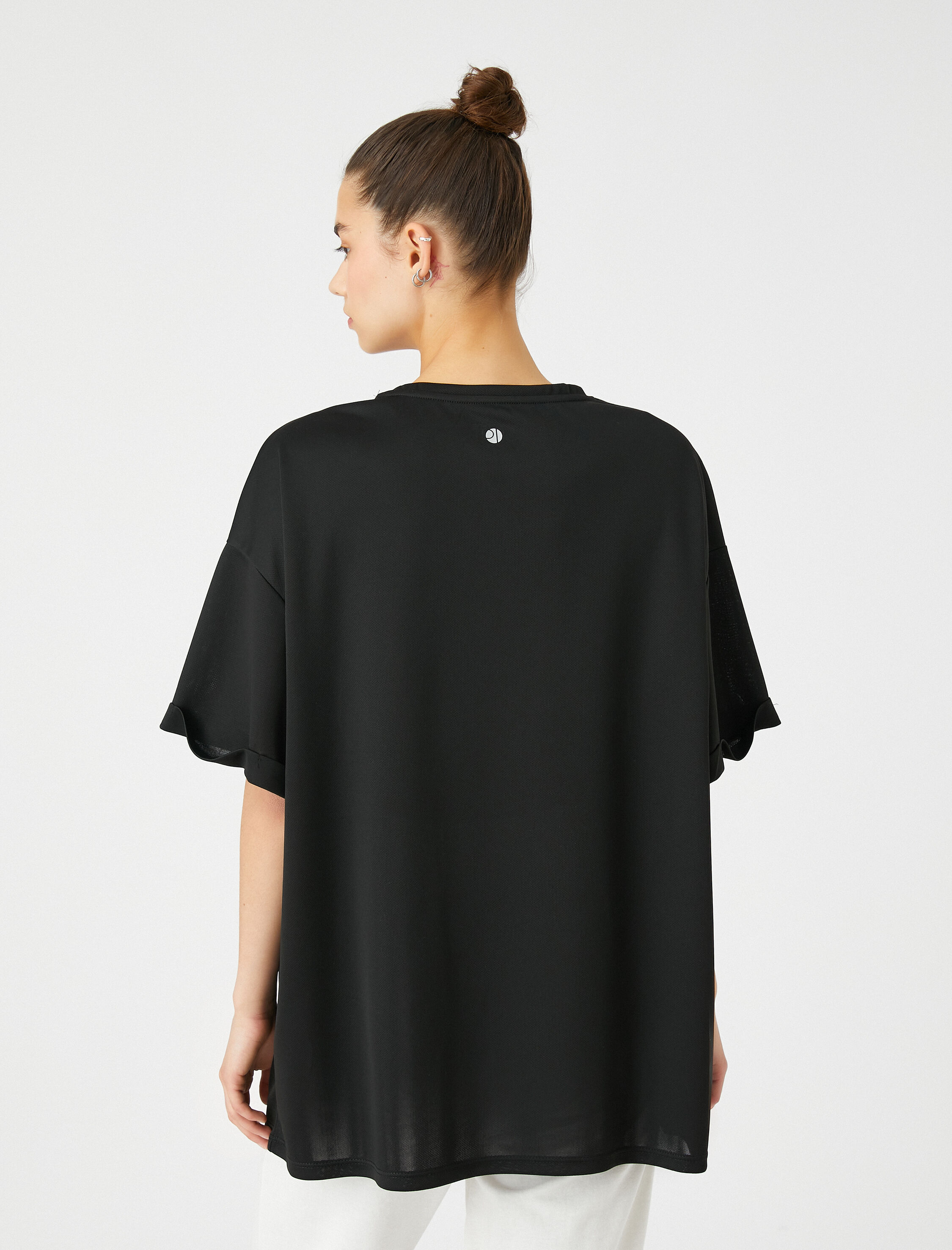   Oversize Spor Tişört New York Baskılı