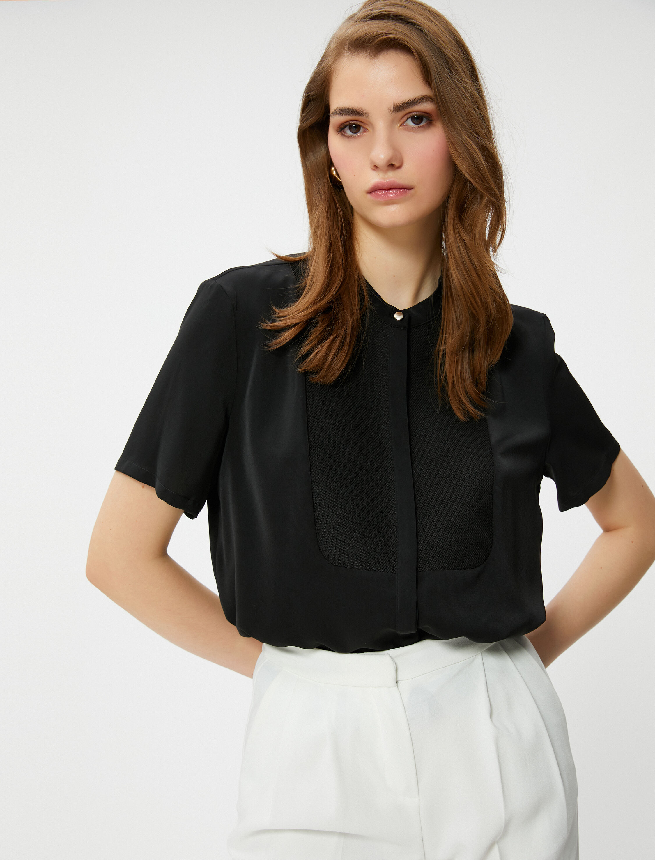   Hakim Yaka Gömlek Kısa Kollu