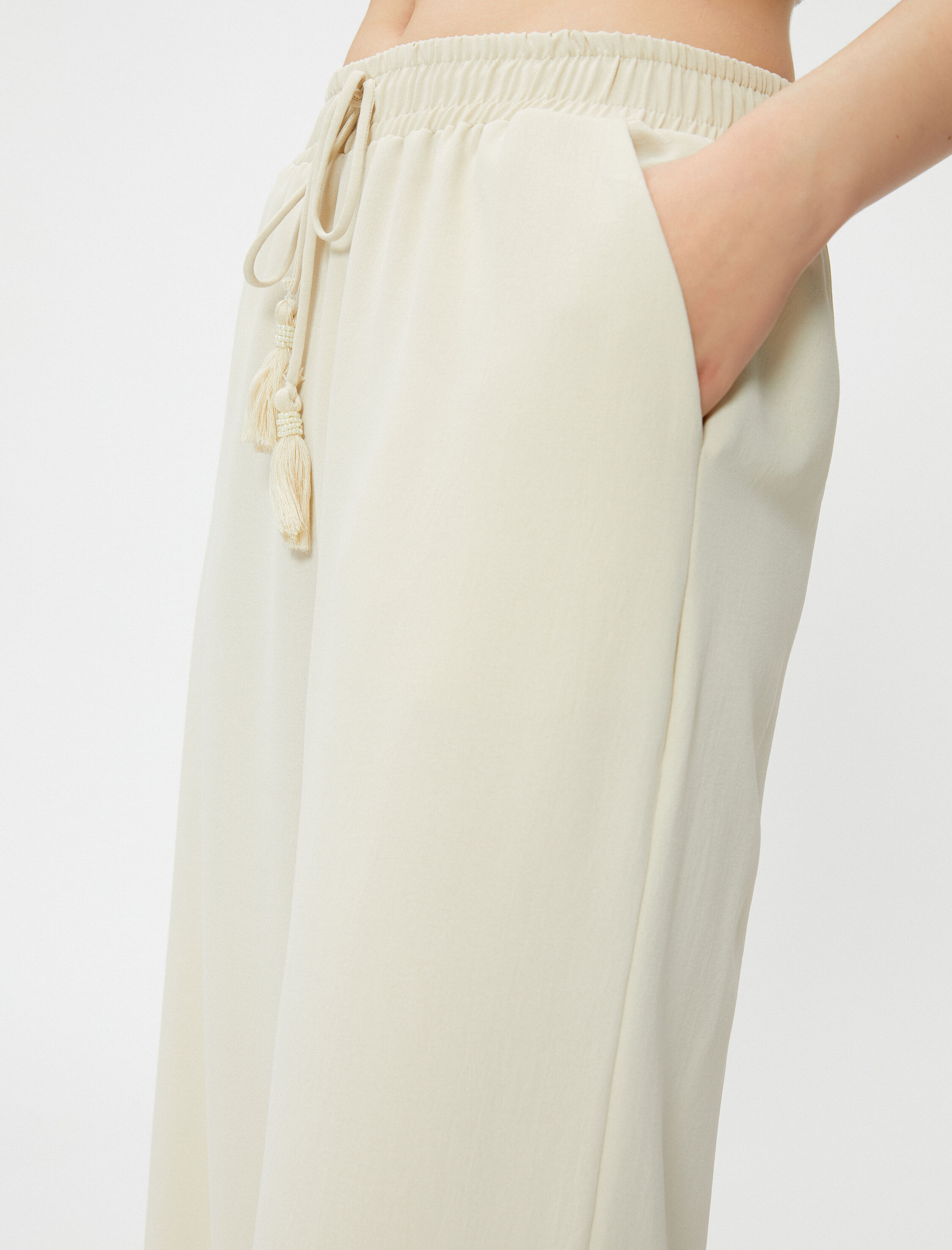   Palazzo Pantolon Beli Bağlamalı