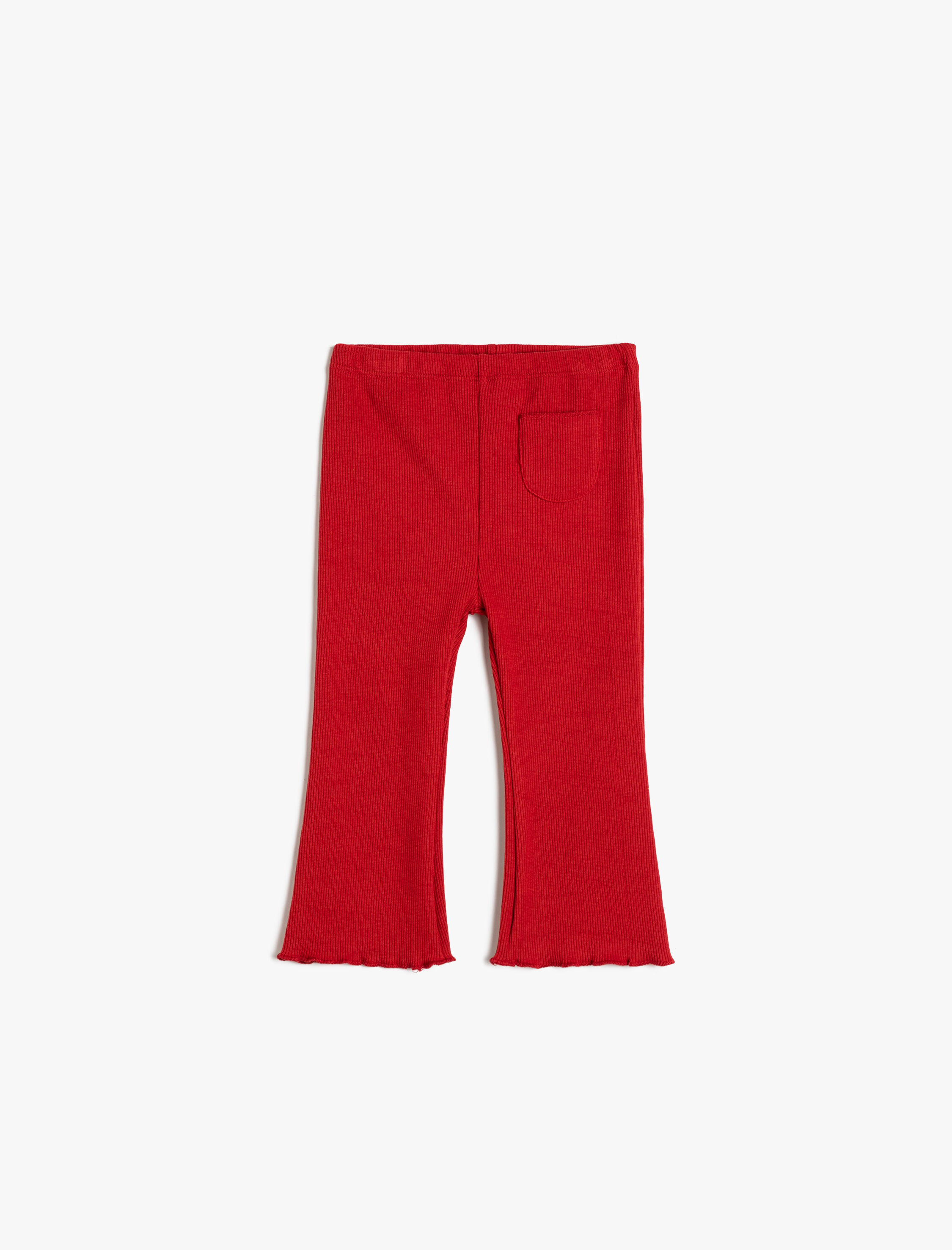  Kız Bebek İspanyol Paça Tayt Cep Detaylı Fitilli