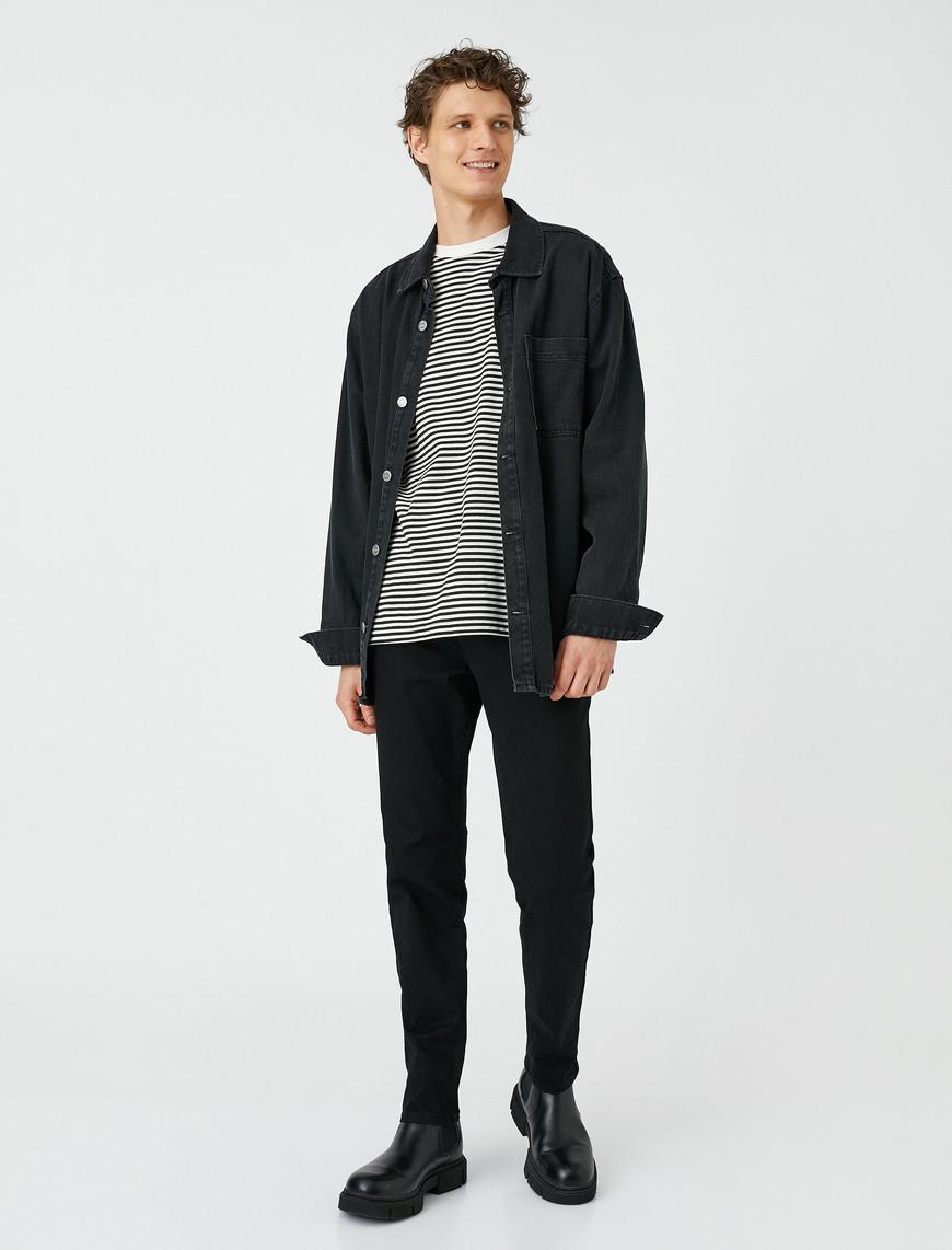   Slim Fit Kot Pantolon - Brad Jean