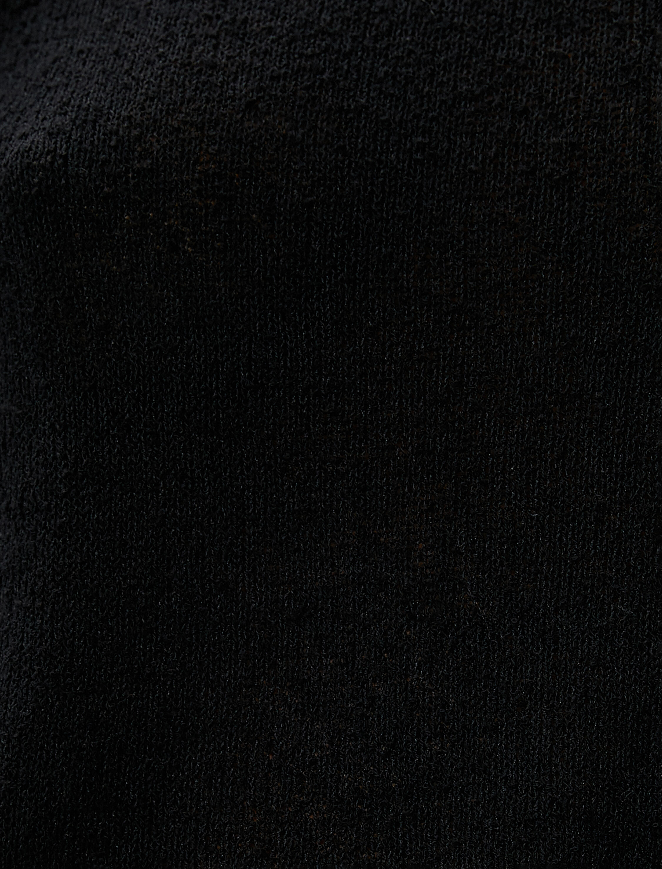   Uzun Kollu Tişört Triko Basic Bisiklet Yaka