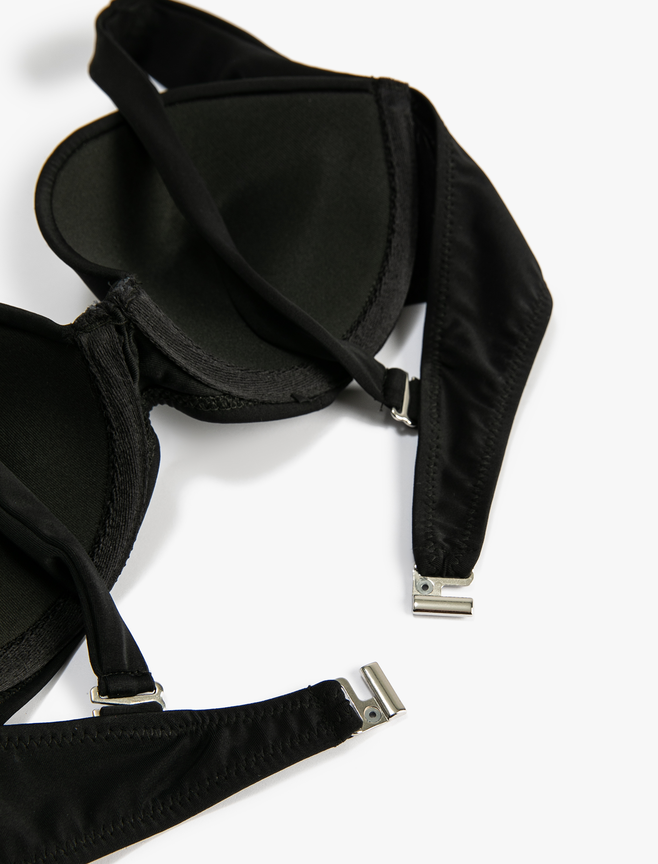   Push Up Bikini Üstü Kalın Askılı Drapeli