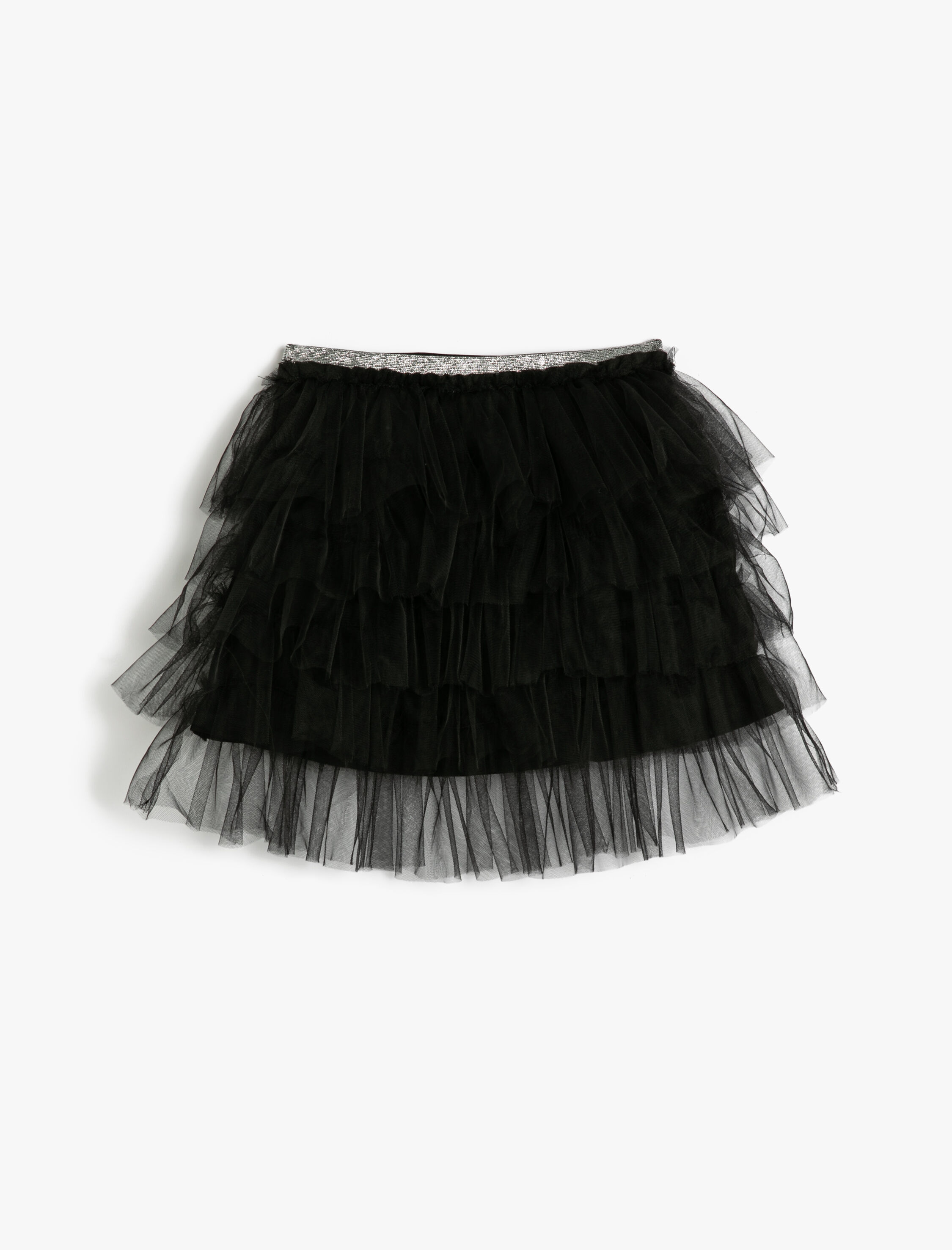  Kız Çocuk Mini Tütü Etek Katlı Volümlü Beli Lastikli