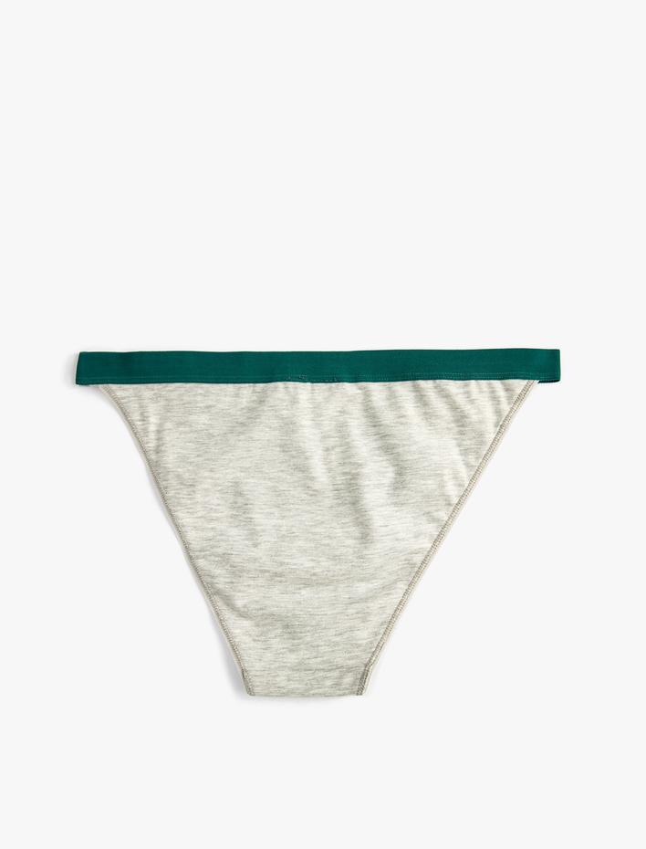  Brazilian Külot Slogan Baskılı Ribanalı