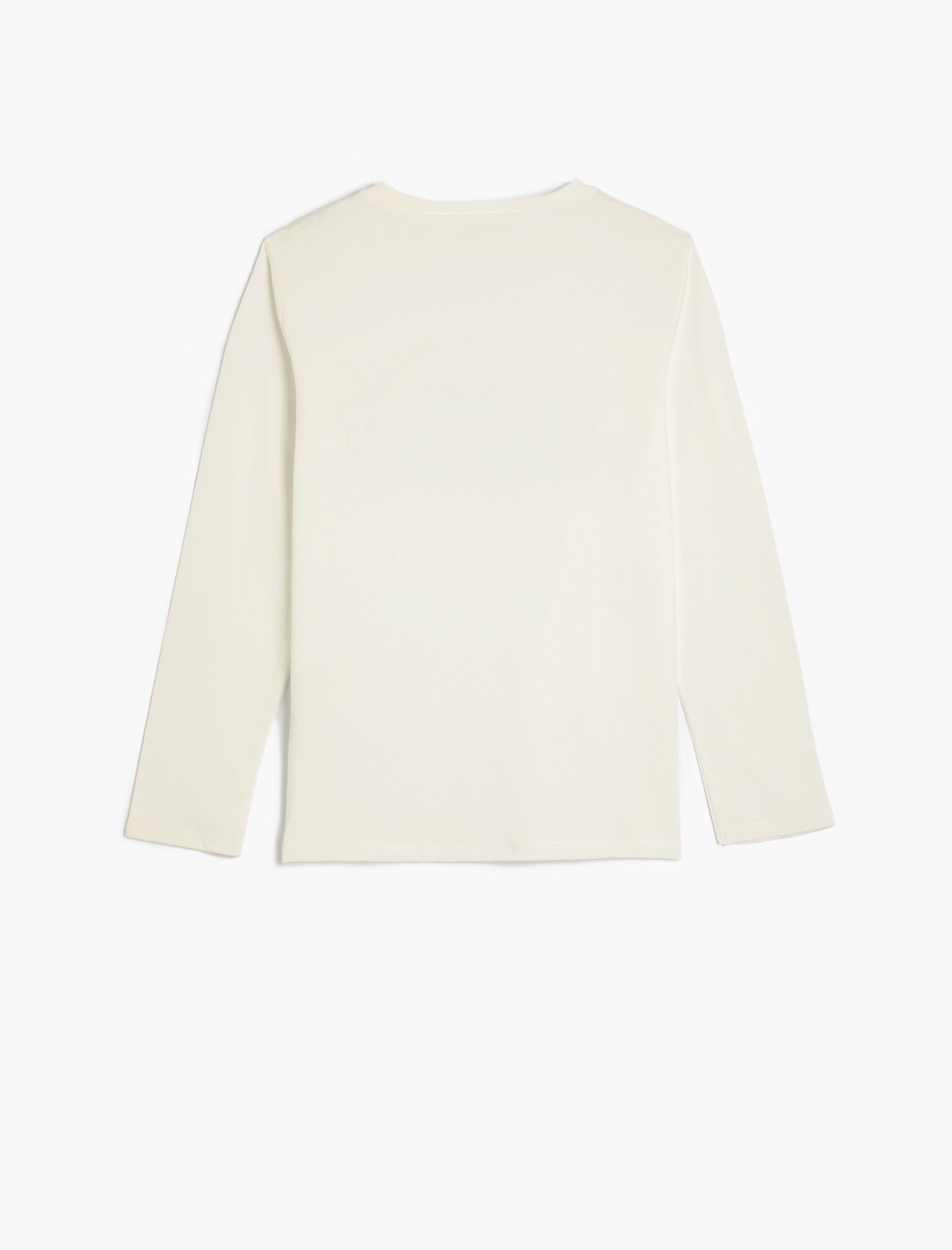  Kız Çocuk Unicorn Tişört Uzun Kollu Bisiklet Yaka Pamuklu