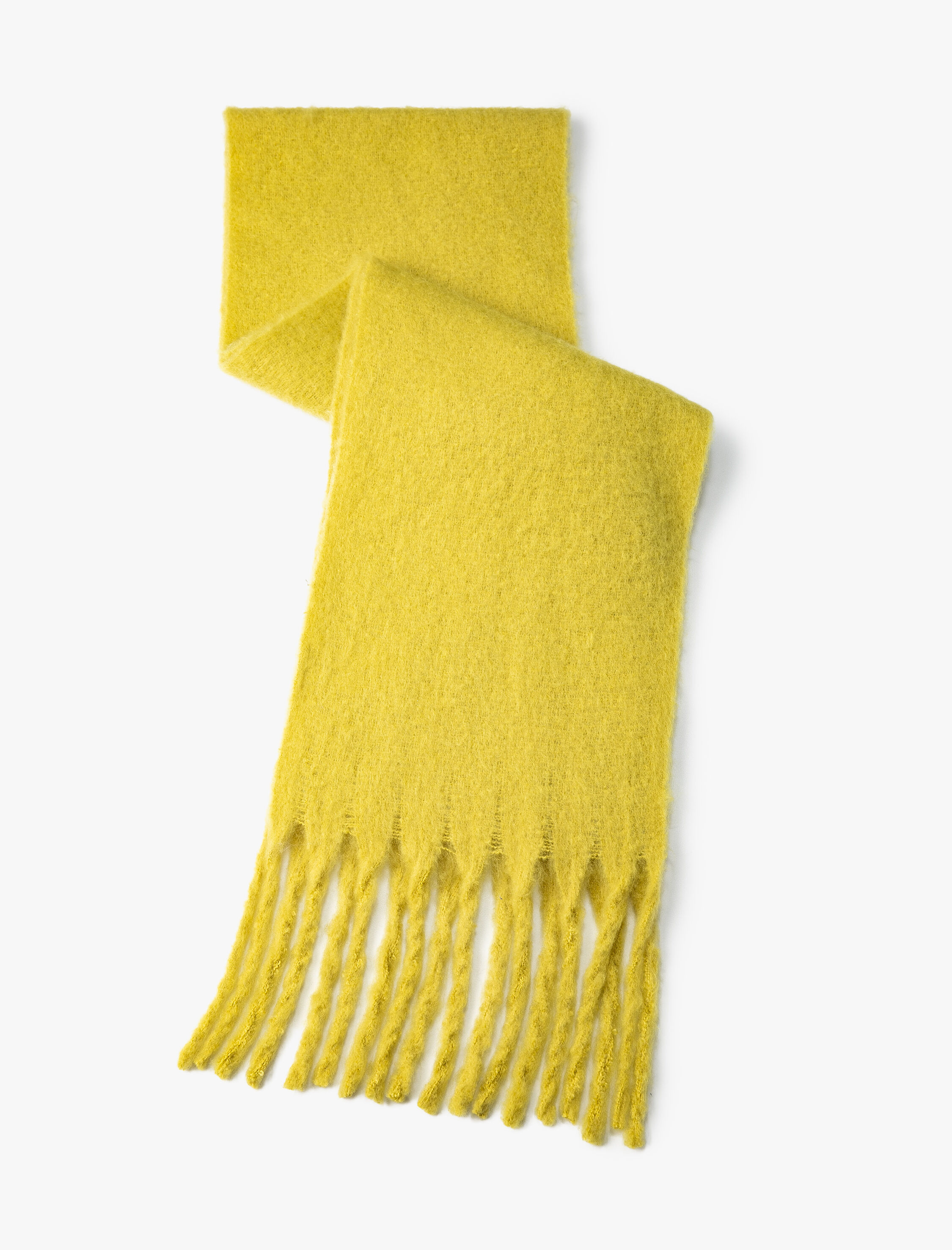  Kadın Basic Şal Püskül Detaylı Yumuşak Dokulu