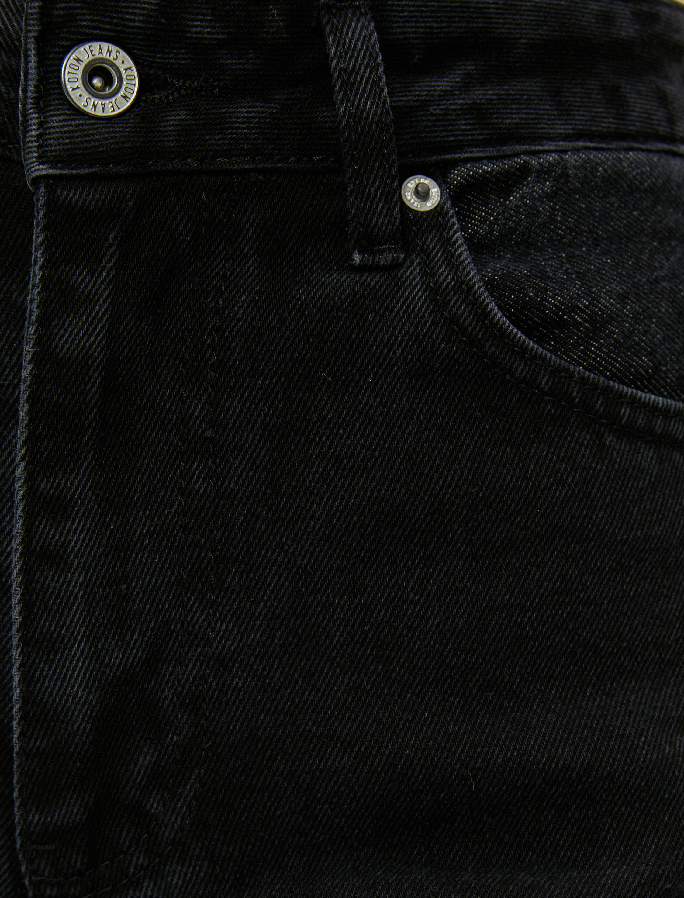   Bol Paça Straight Jean Kot Pantolon Yüksek Bel - Bianca Jean