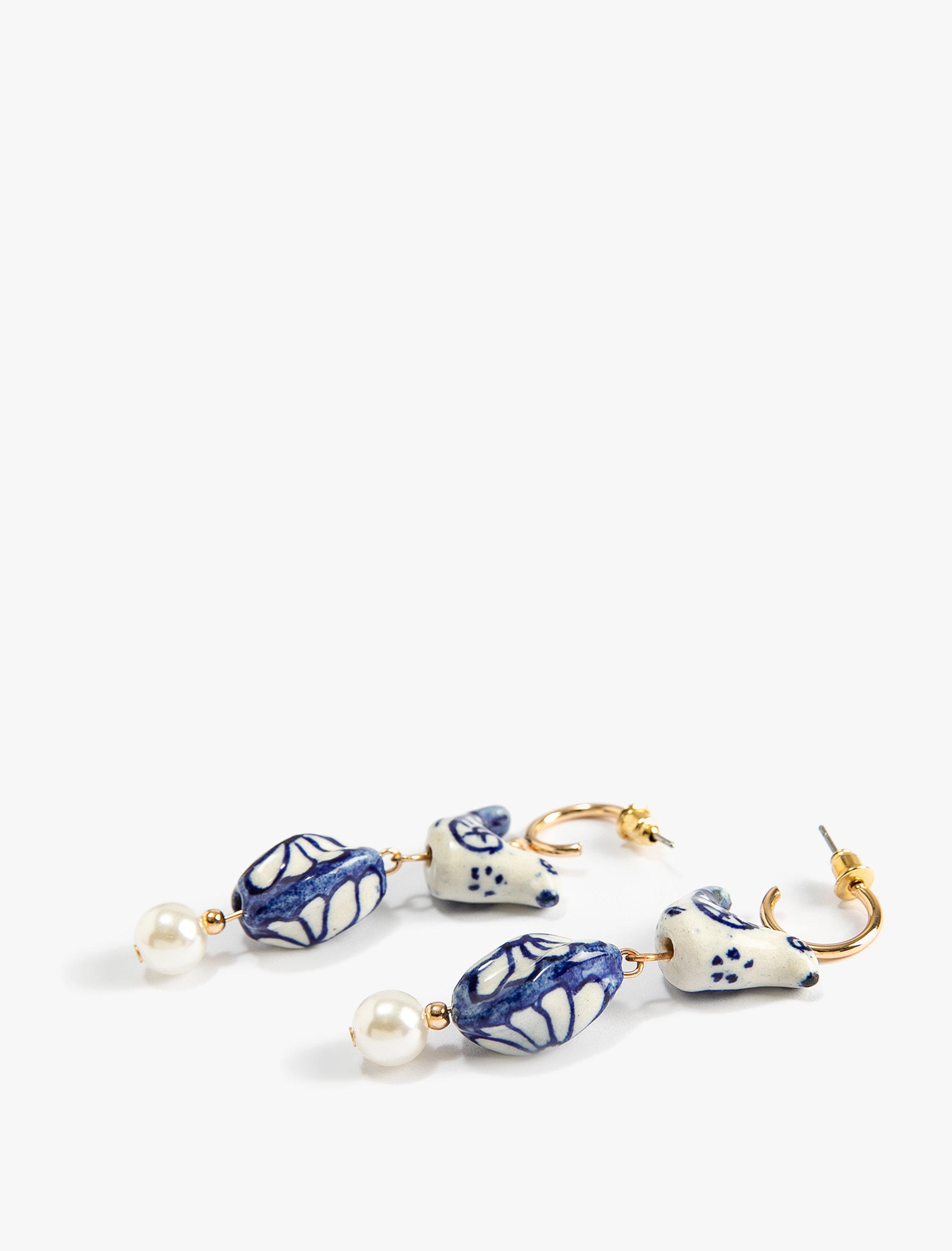  Kadın Küpe Kuş Şekilli Boncuklu - Melis Ağazat X Koton