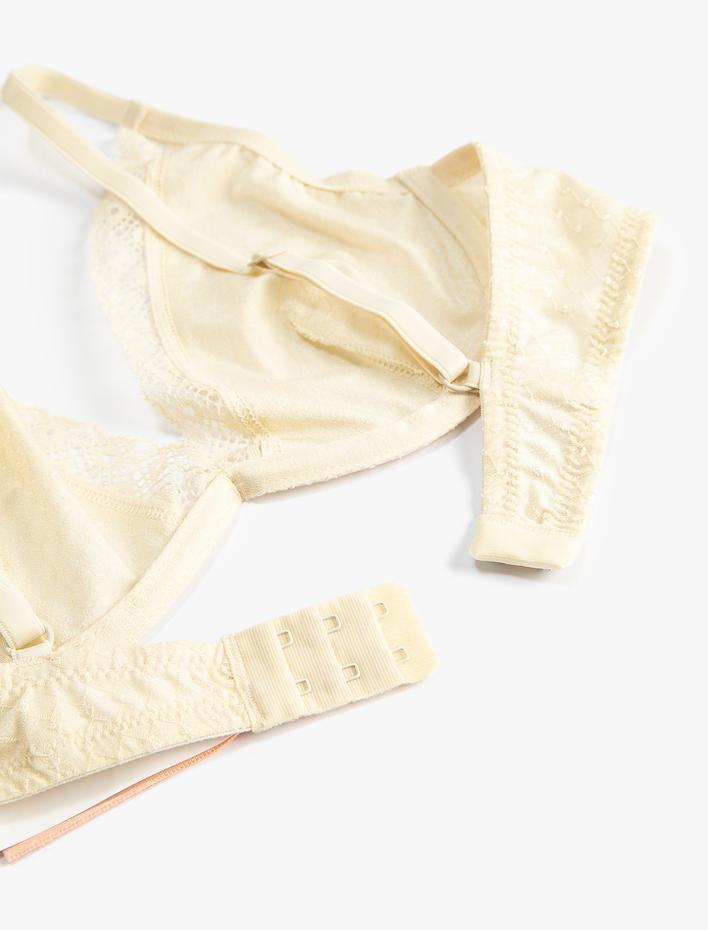  Balenli Sütyen Dantelli Dolgusuz Dokulu