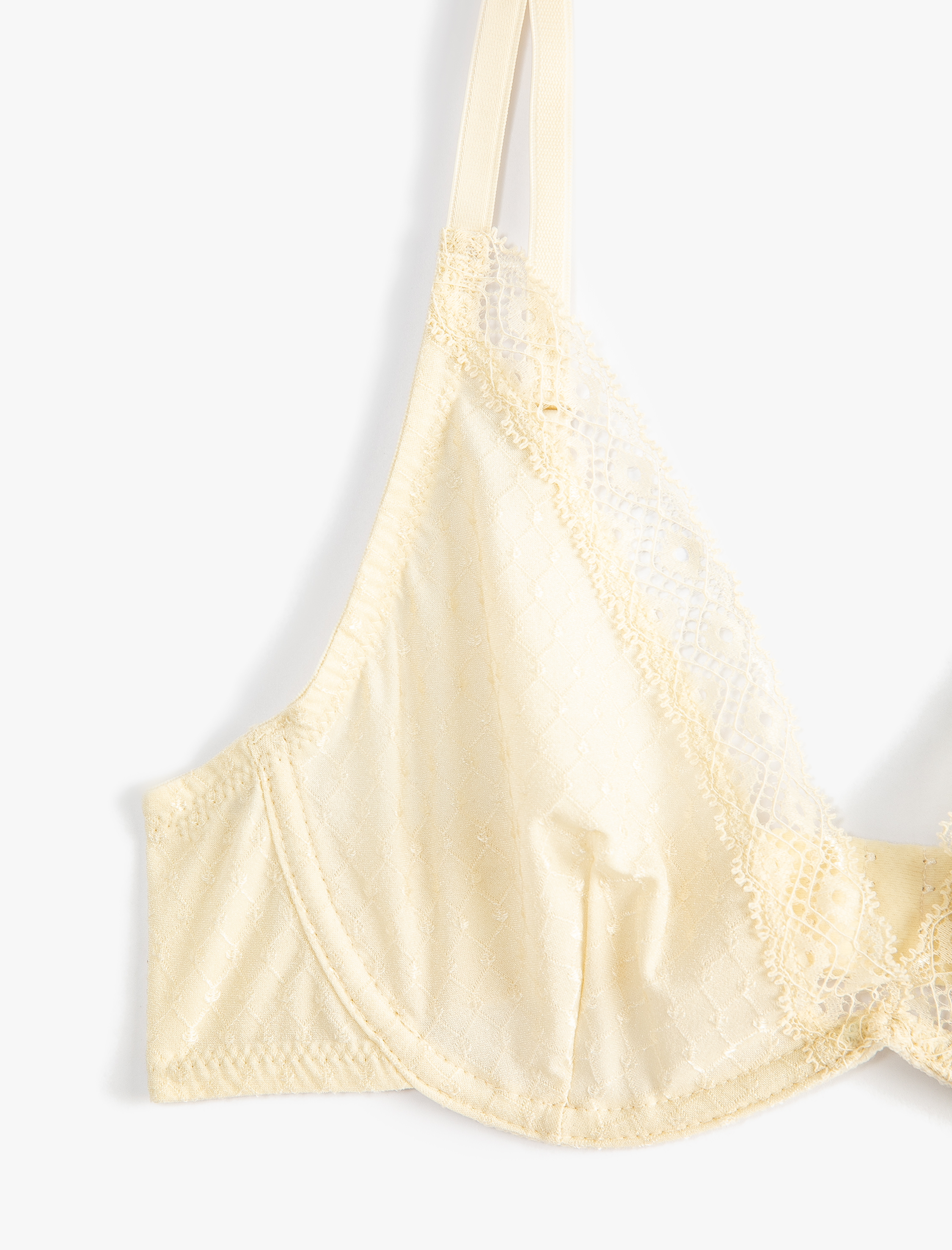   Balenli Sütyen Dantelli Dolgusuz Dokulu