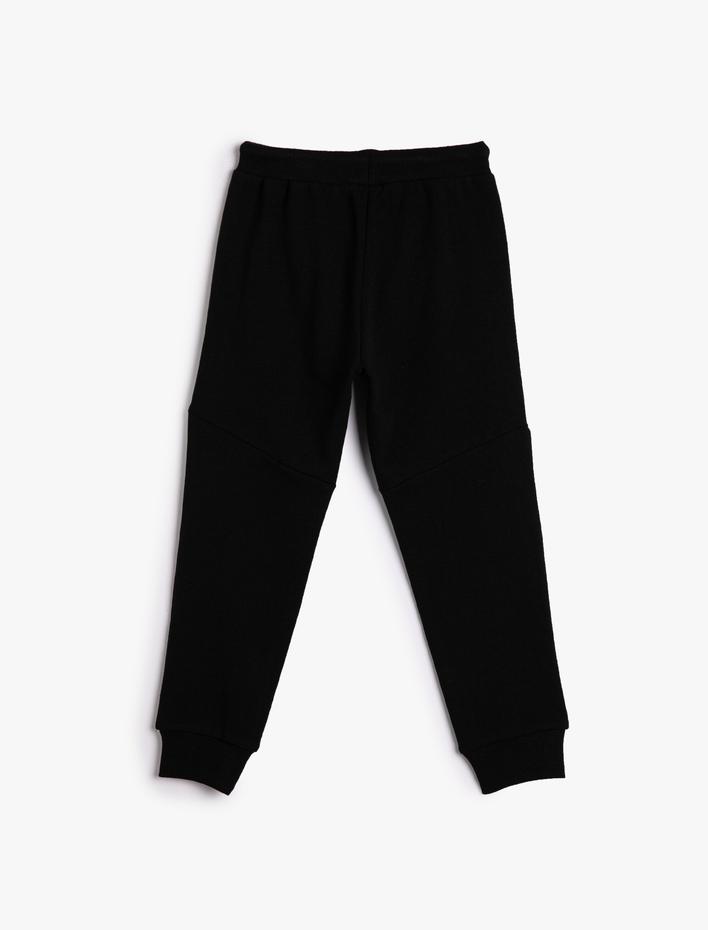 Erkek Çocuk Jogger Eşofman Altı Beli Bağlamalı Baskılı Cepli