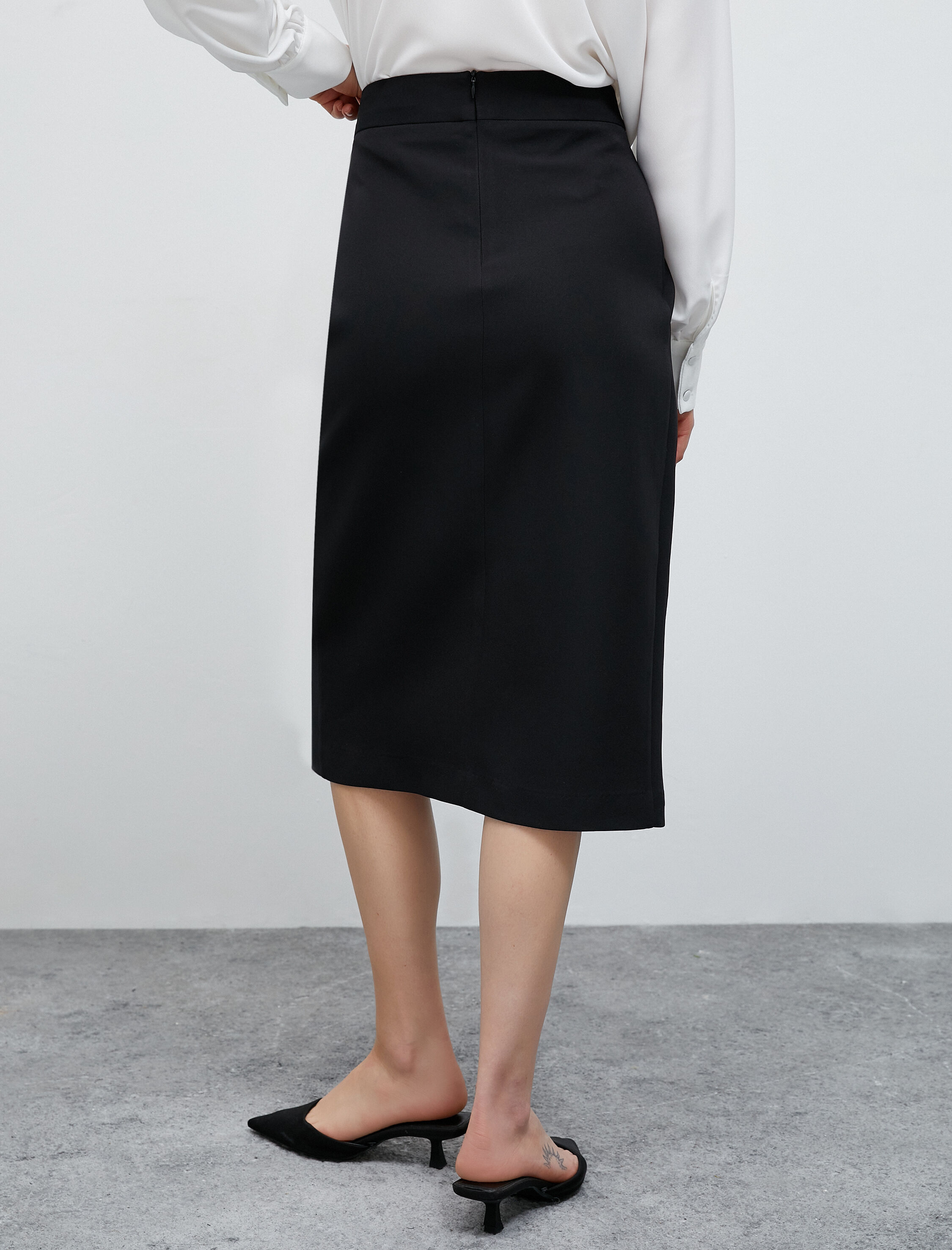   Midi Sarong Etek Metal Aksesuarlı