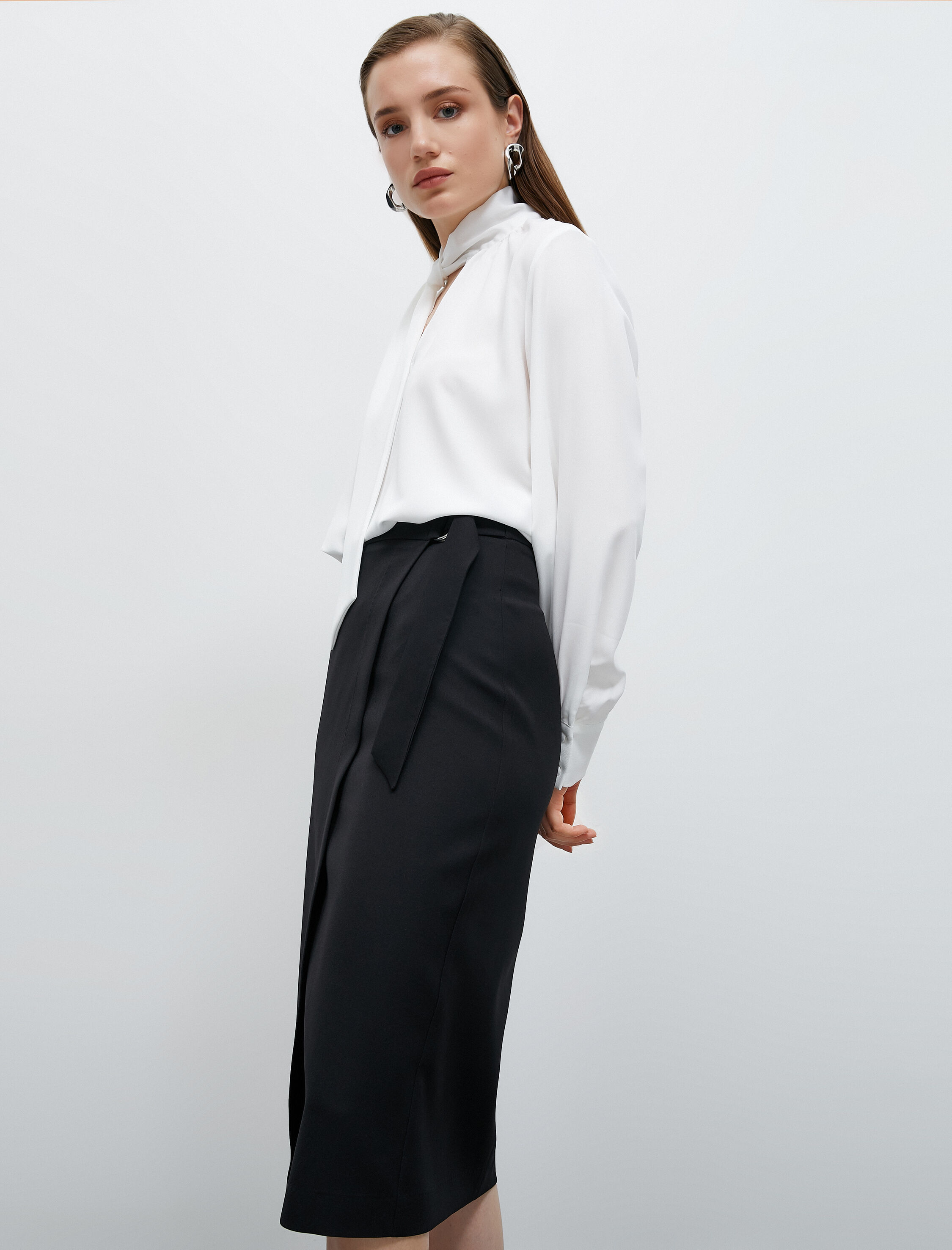   Midi Sarong Etek Metal Aksesuarlı