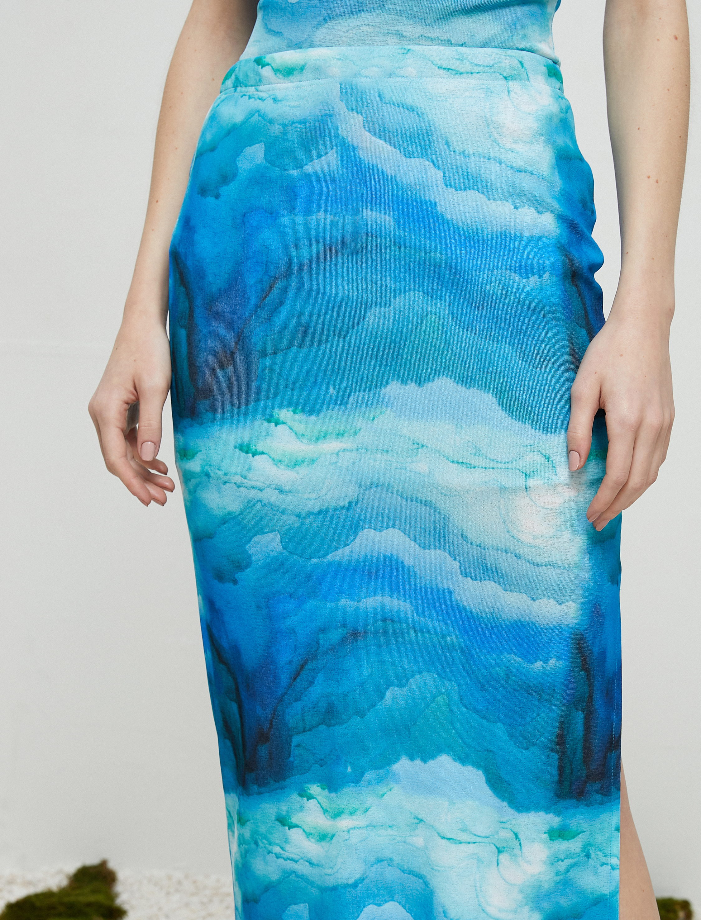   Koton X Şahika Ercümen - Midi Pareo Etek Marin Temalı