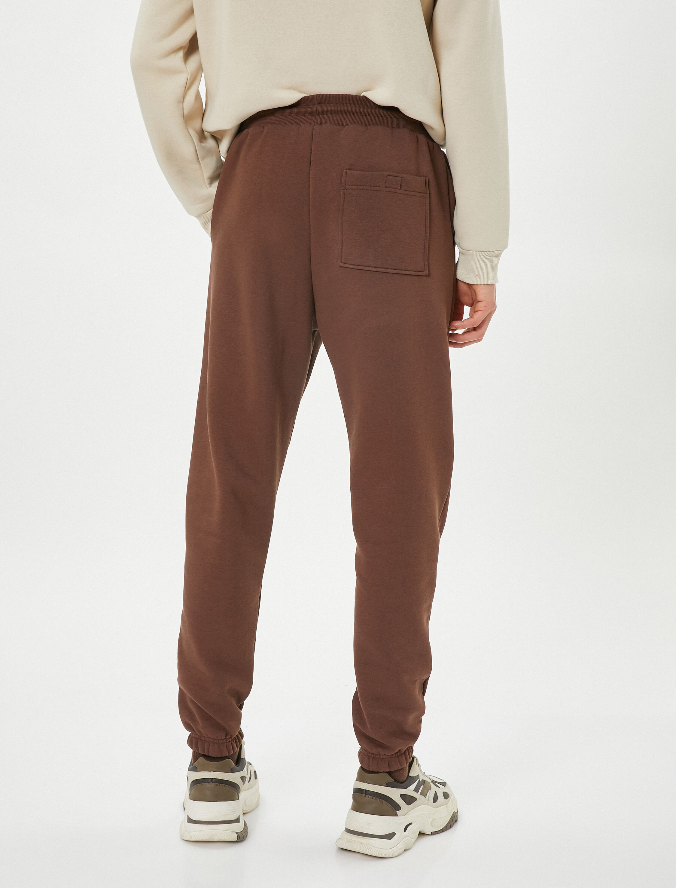   Jogger Eşofman Altı Beli Bağcıklı Cep Detaylı Şardonlu