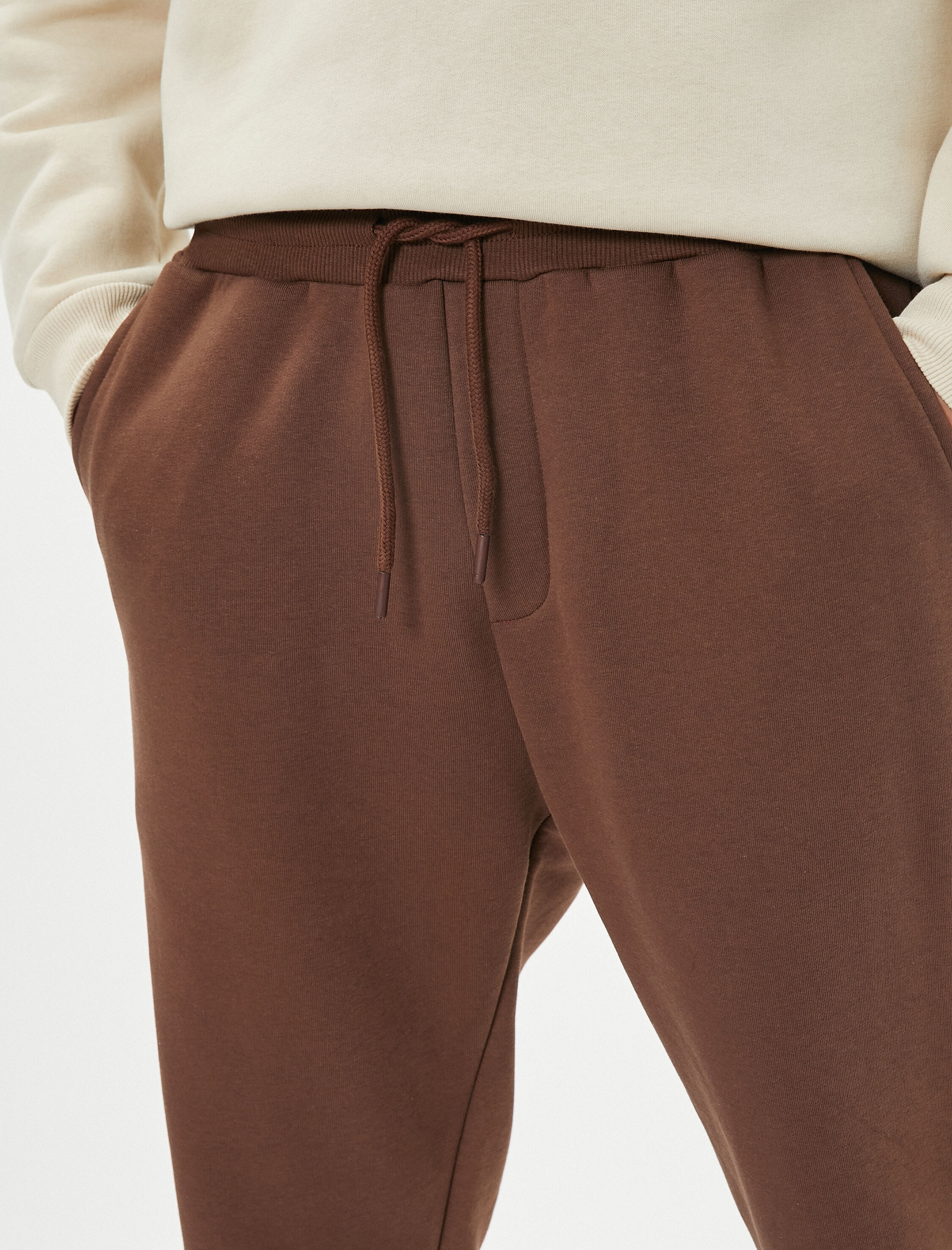   Jogger Eşofman Altı Beli Bağcıklı Cep Detaylı Şardonlu