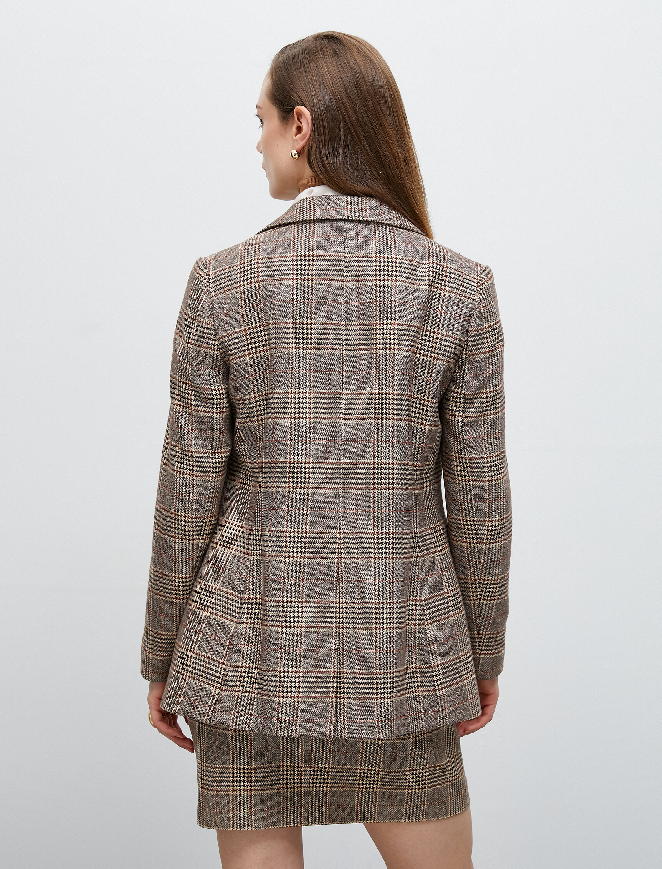   Kruvaze Blazer Ceket Cep Kapaklı