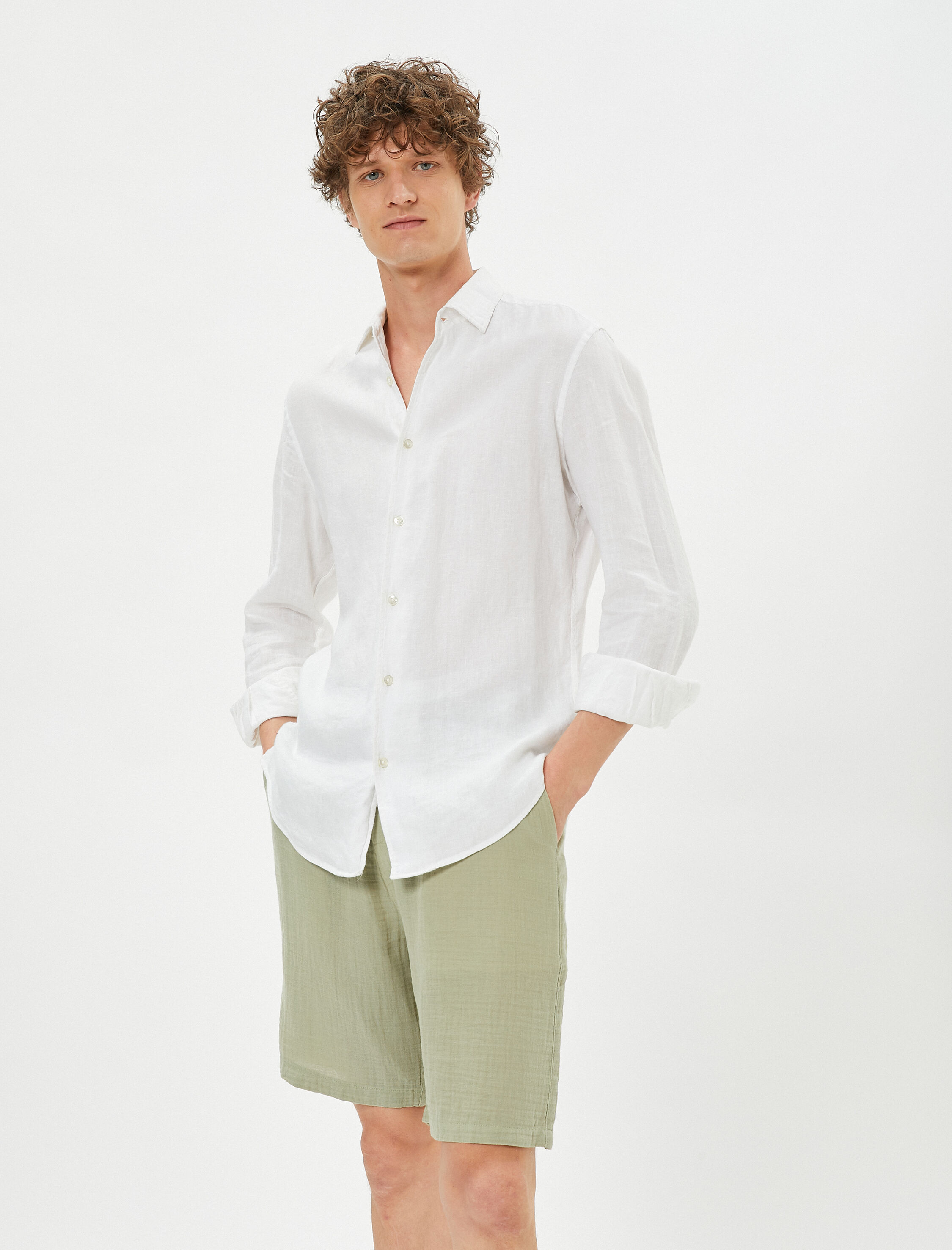   Basic Bermuda Şort Beli Lastikli Cep Detaylı