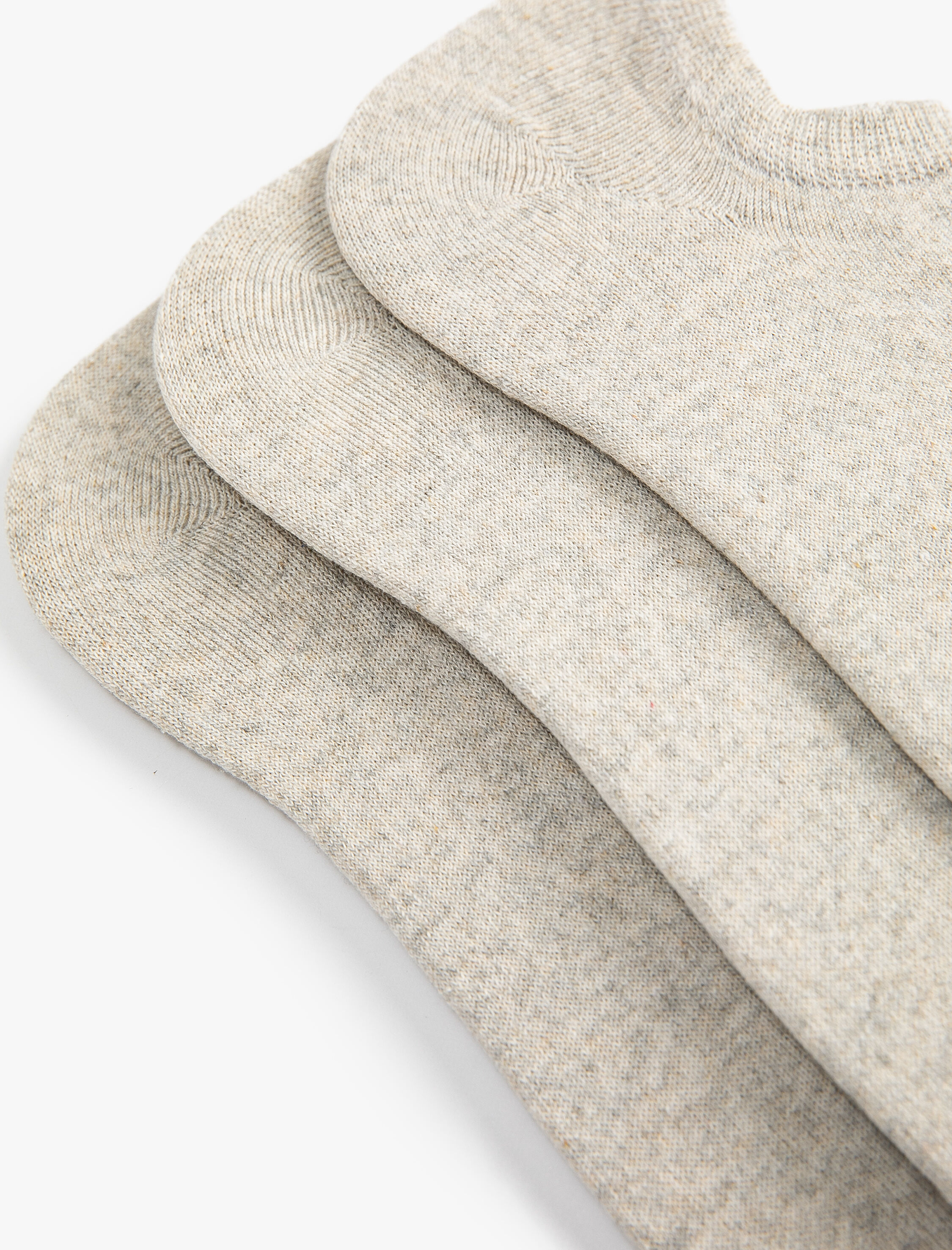  Erkek Basic 3'lü Görünmez Çorap Seti