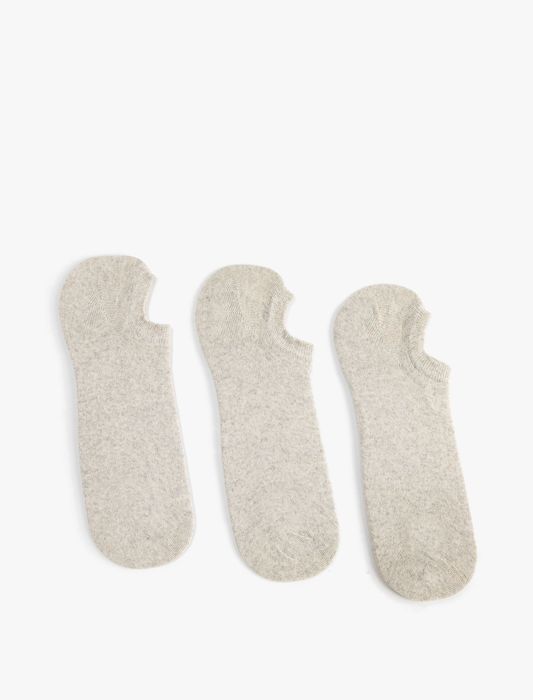  Erkek Basic 3'lü Görünmez Çorap Seti