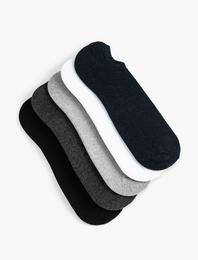 Basic 5'li Görünmez Çorap Seti Çok Renkli