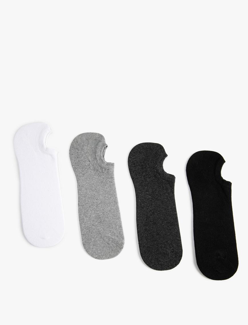  Erkek Basic 4'lü Görünmez Çorap Seti
