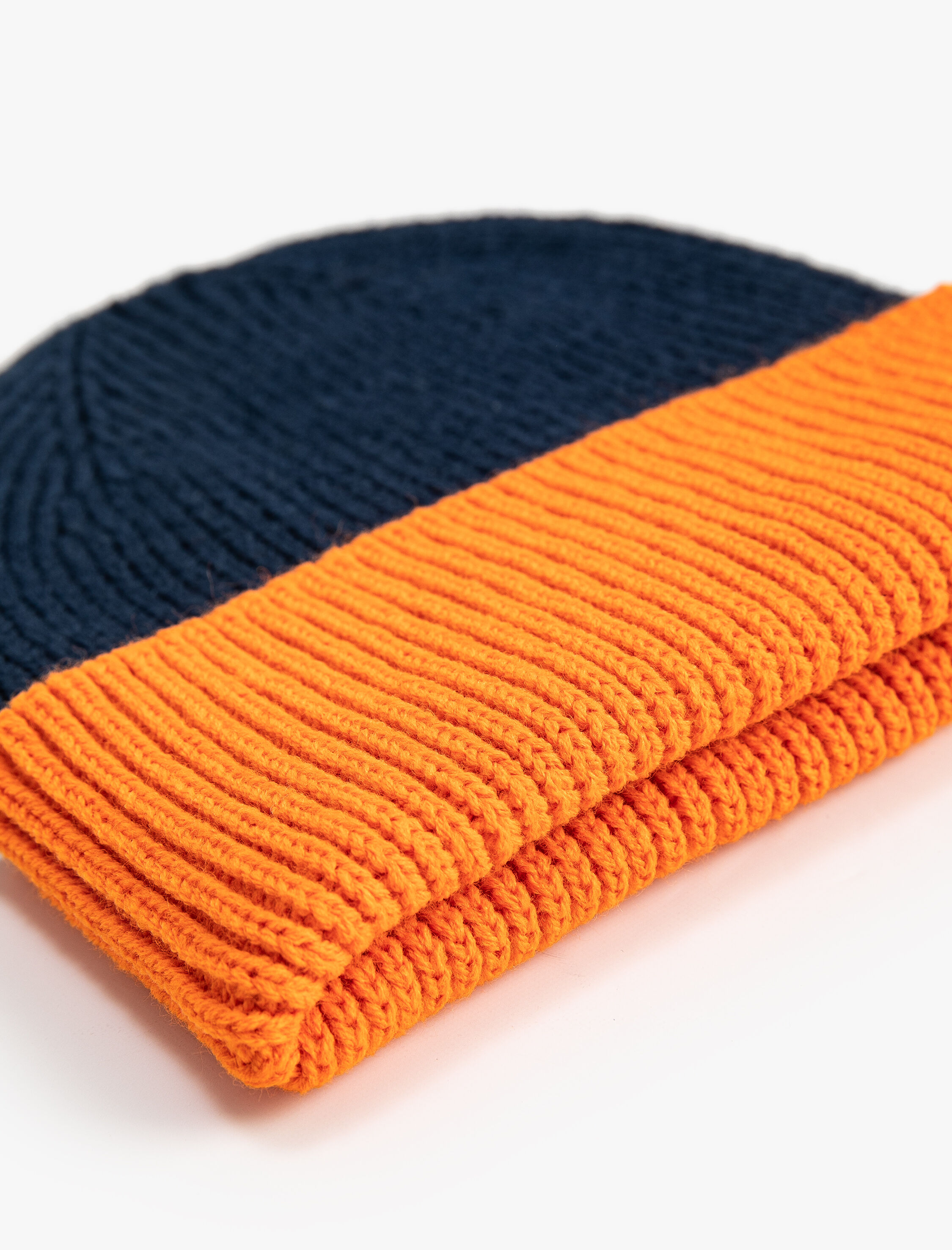  Erkek Çocuk Bere Lastikli Örgü Renk Bloklu