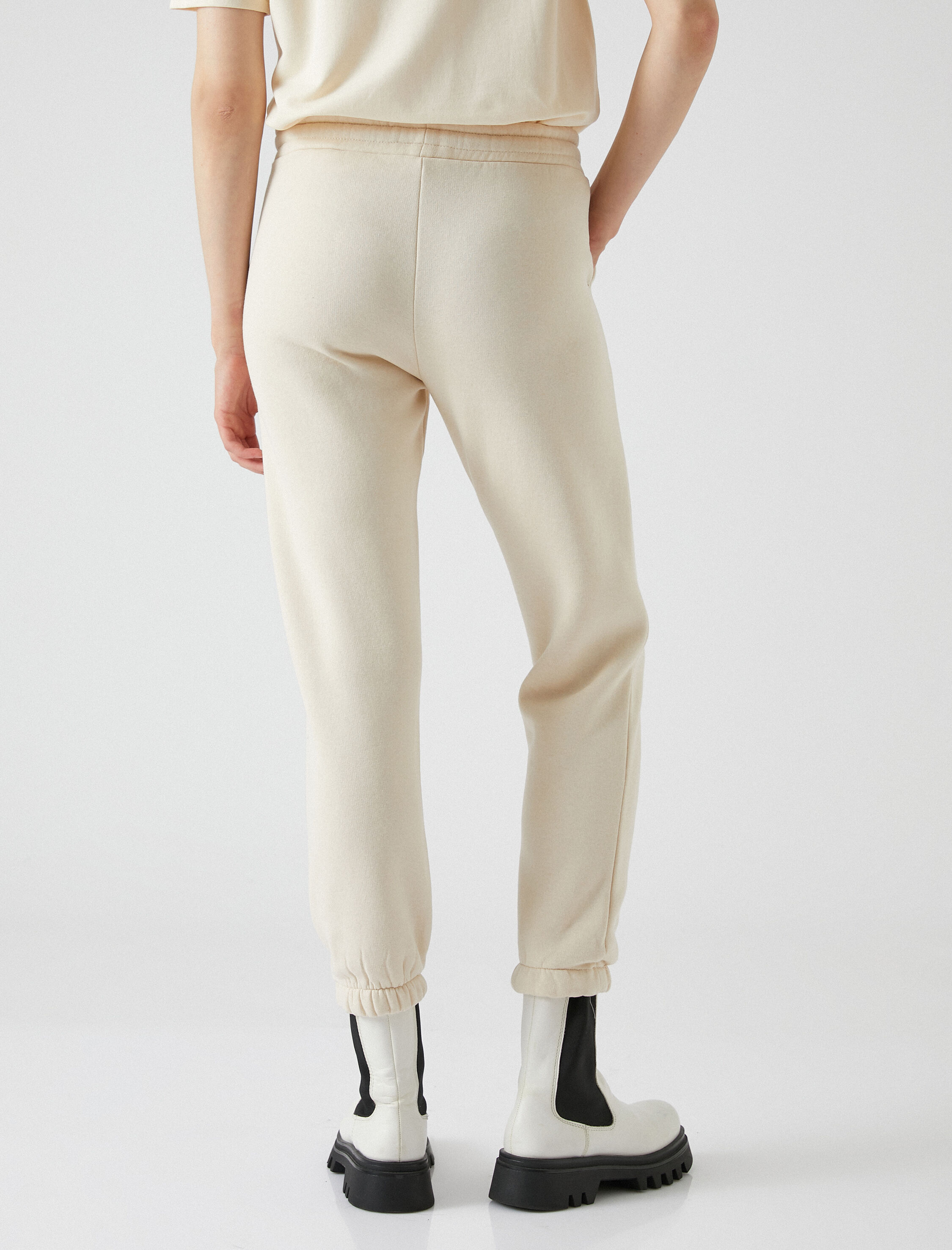   Şardonlu Jogger Eşofman Altı Standart Bel Cep Detaylı Baskılı