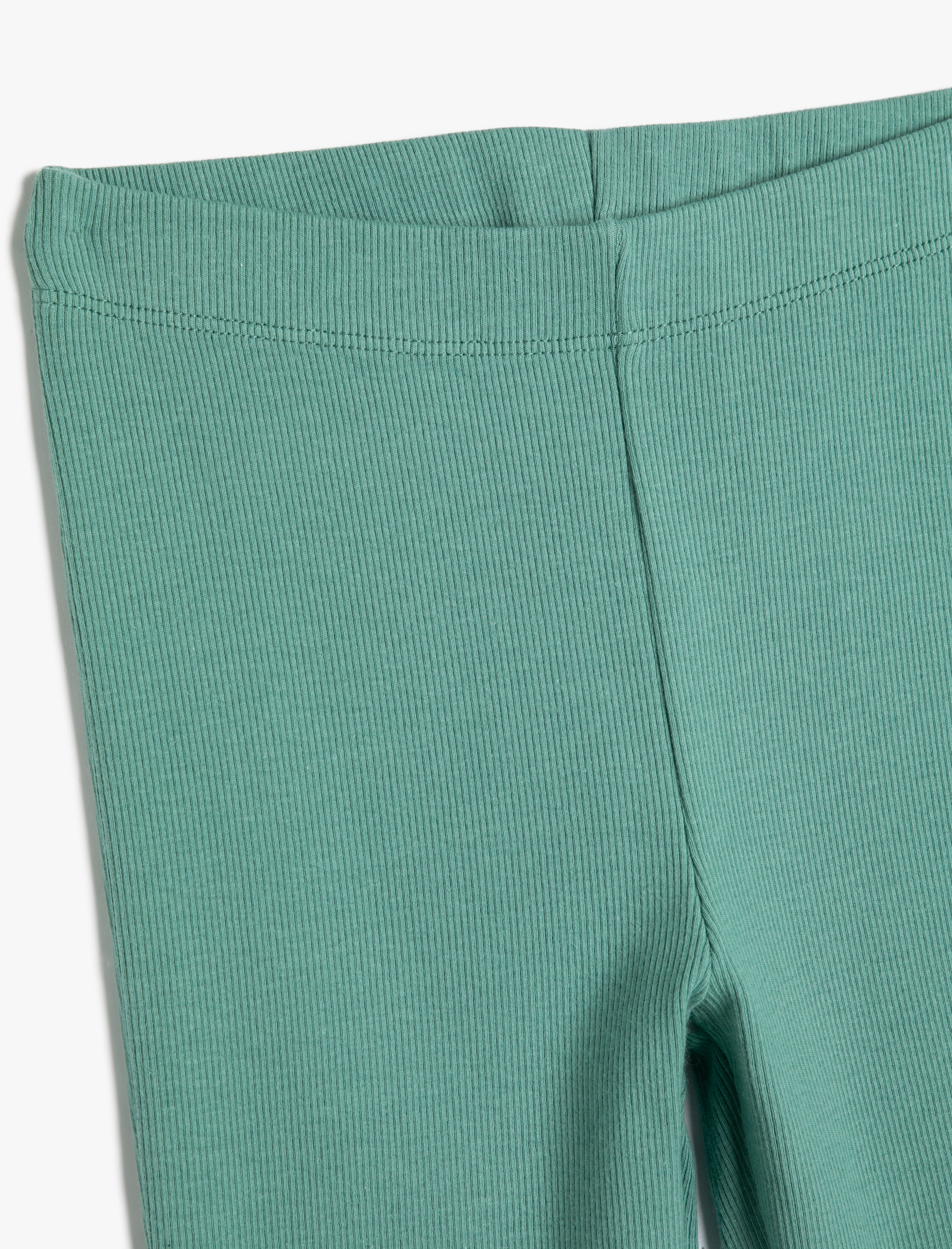  Kız Çocuk Basic İspanyol Paça Pantolon Beli Lastikli Fitilli Pamuklu