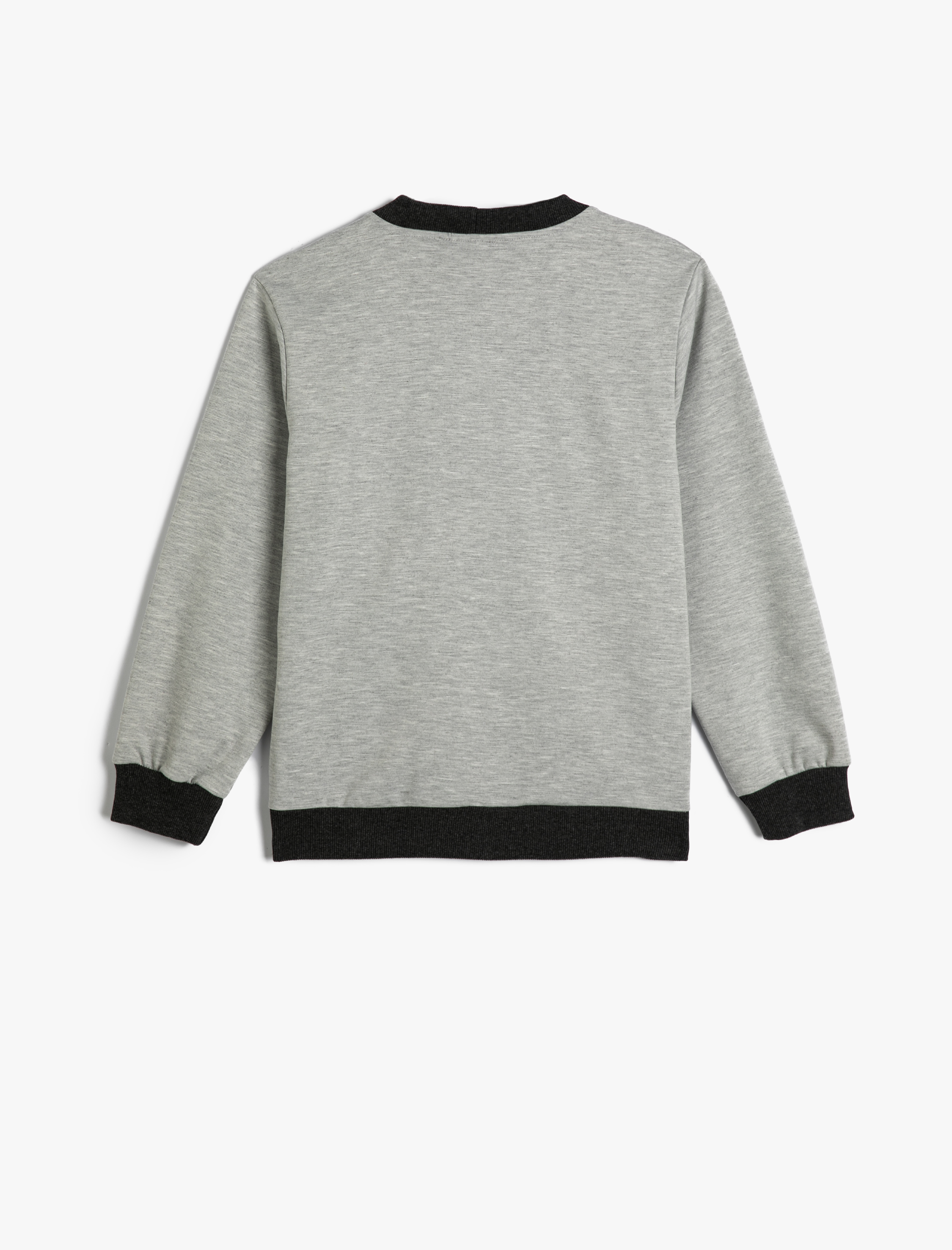  Erkek Çocuk Kolej Hırka Düğmeli V Yaka İşleme Detaylı