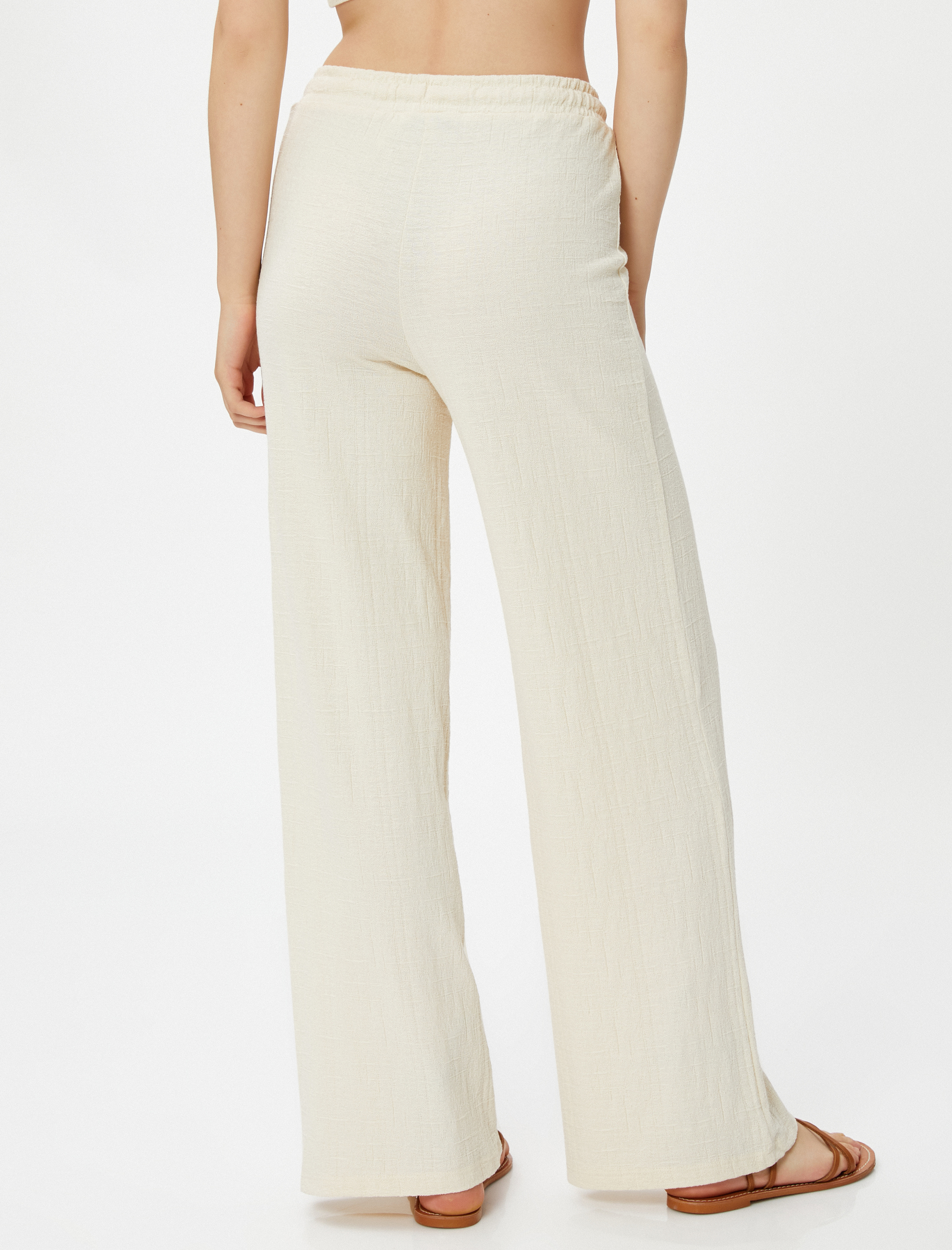   Koton X Şahika Ercümen - Beli Bağlamalı Rahat Pantolon Müslin