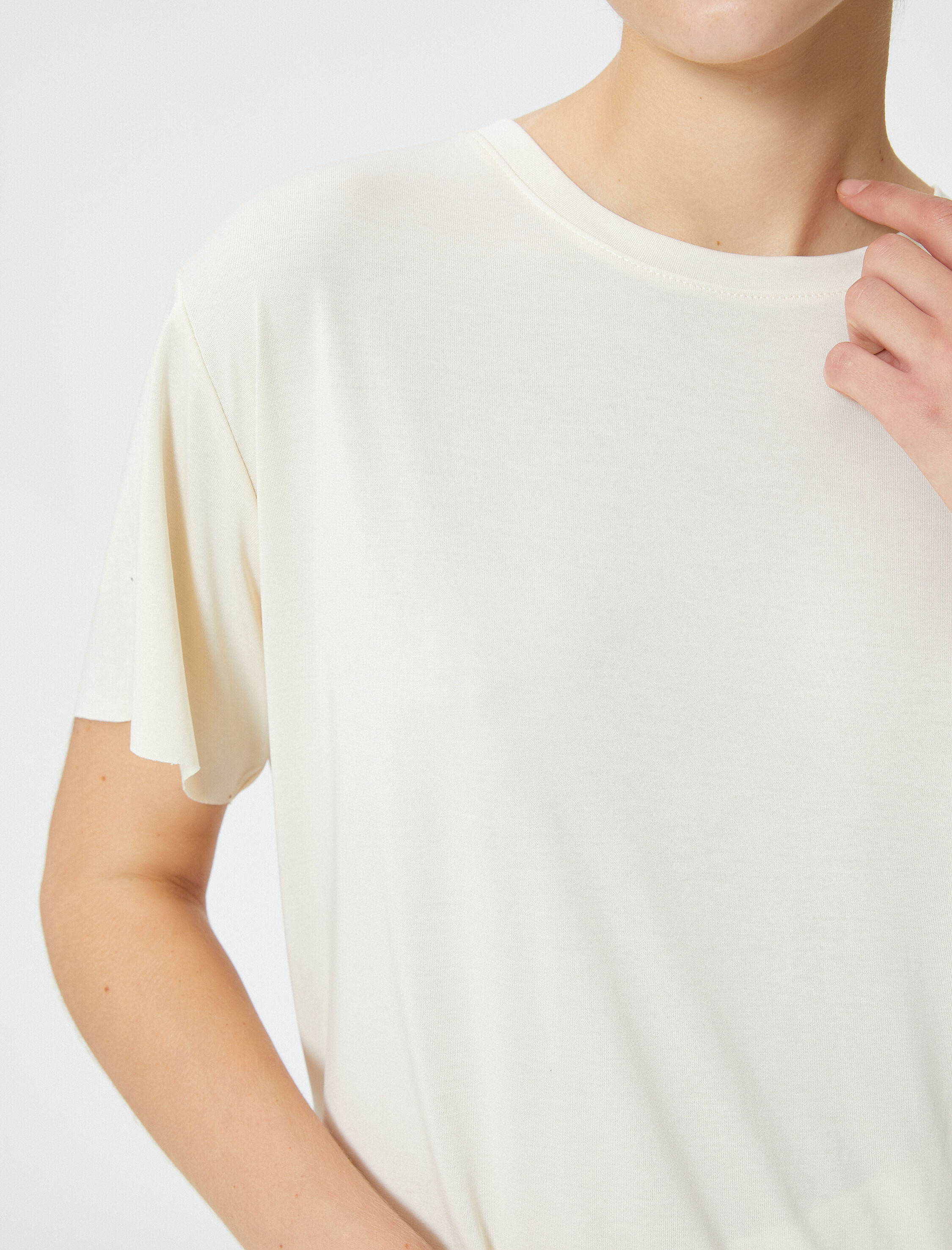   Oversize Tişört Modal Karışımlı