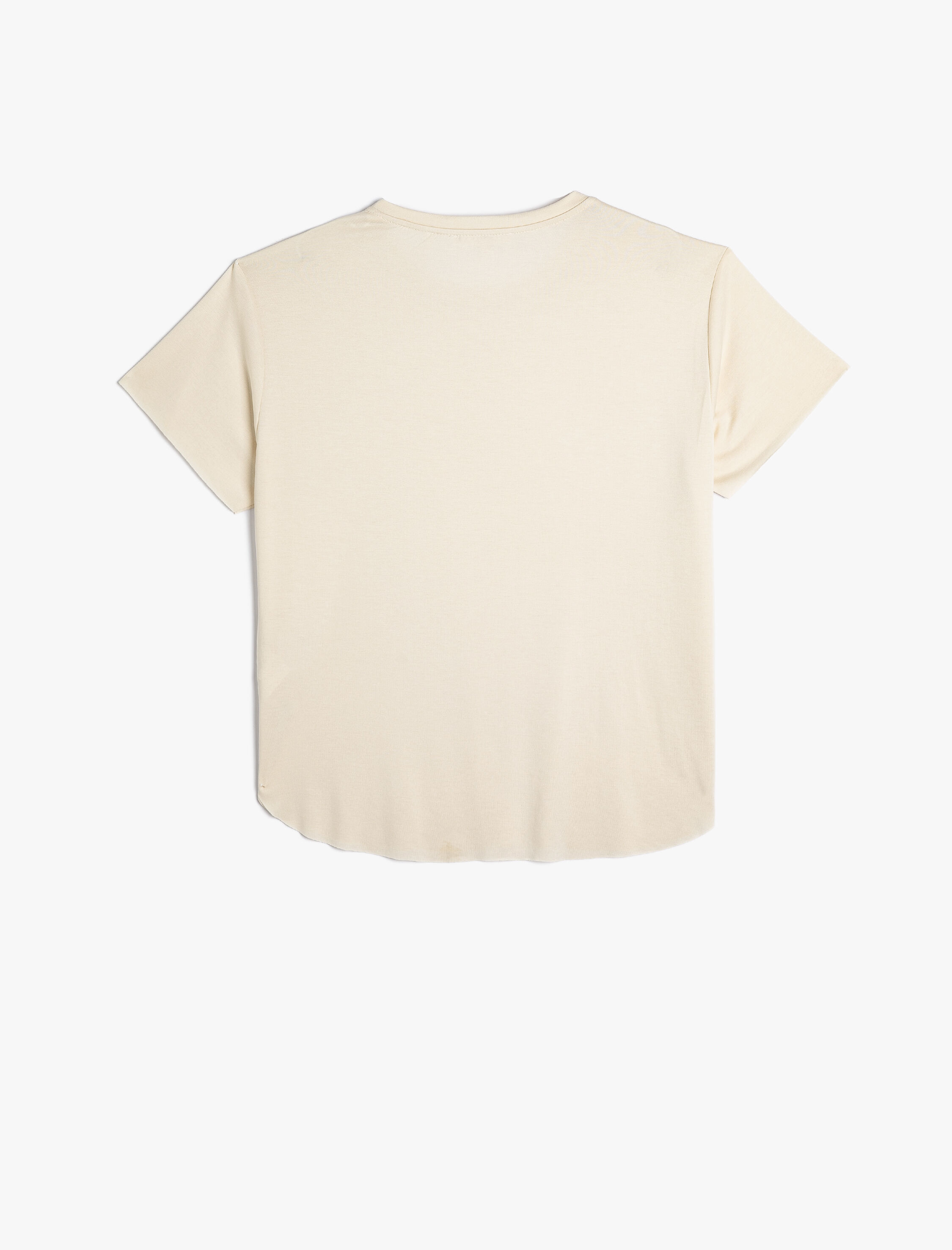   Oversize Tişört Modal Karışımlı