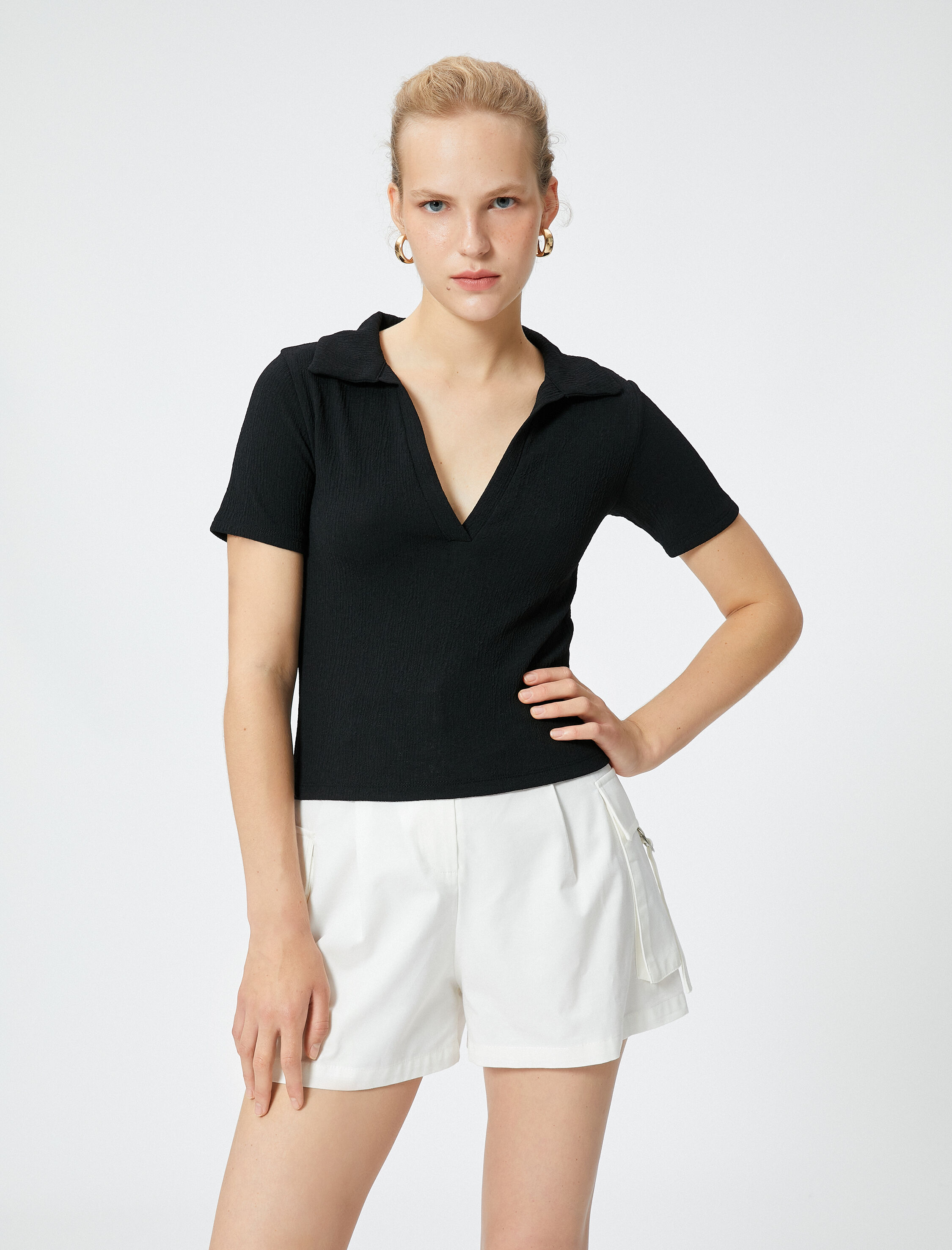   Polo Yaka Tişört Kısa Kollu