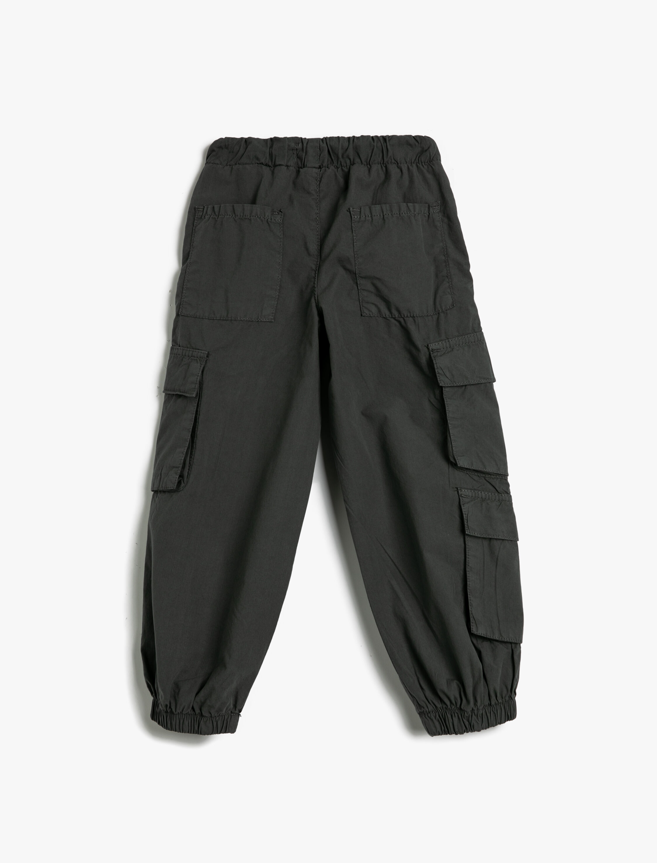  Erkek Çocuk Paraşüt Pantolon Beli Bağlamalı Cepli Pamuklu