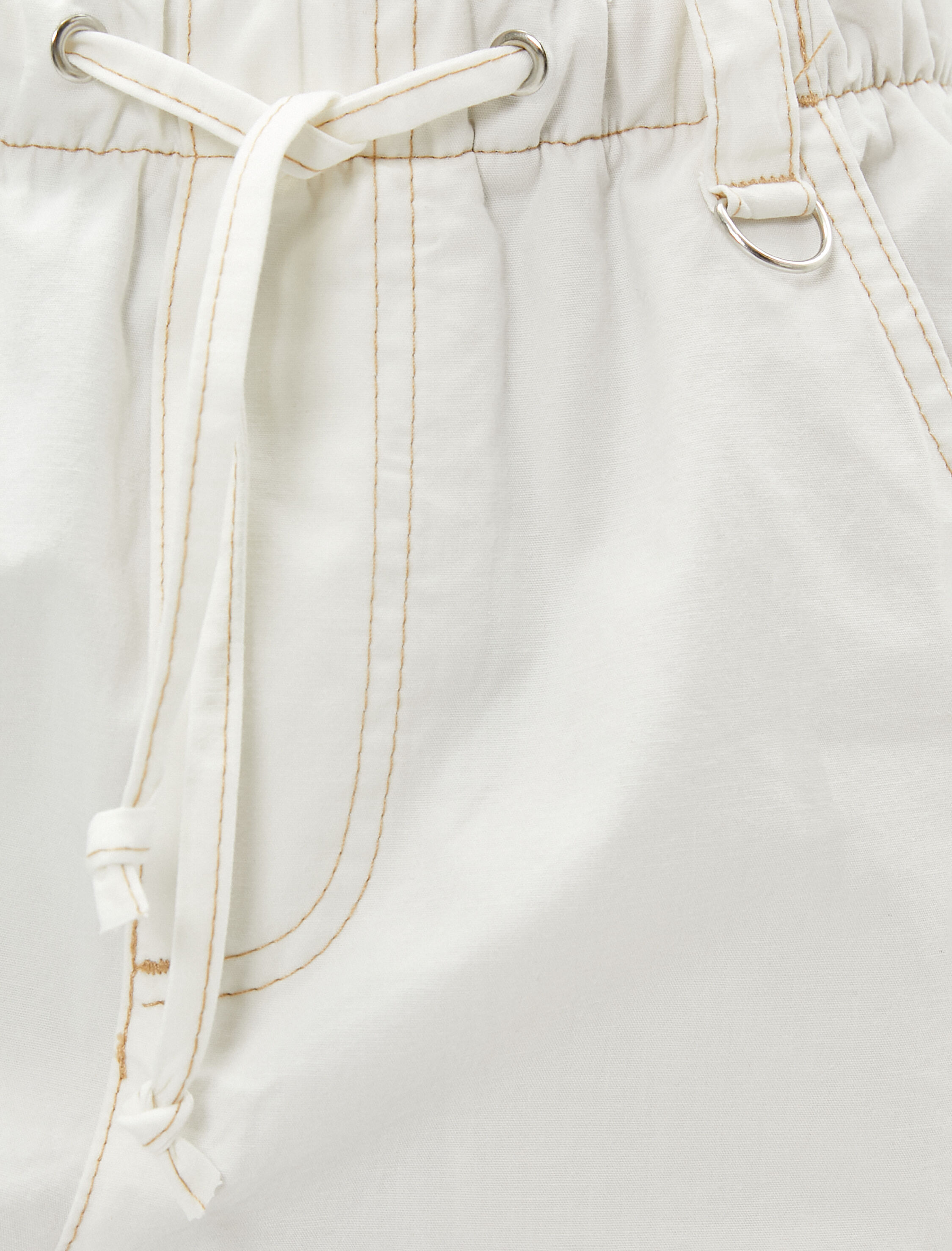   Kargo Pantolon Beli Bağcıklı Büyük Cepli Düğmeli Pamuklu