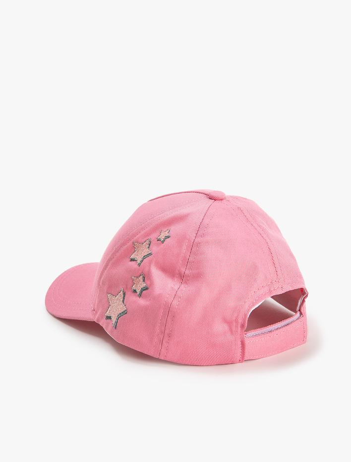 Kız Çocuk Cap Şapka Pamuklu California İşleme Detaylı