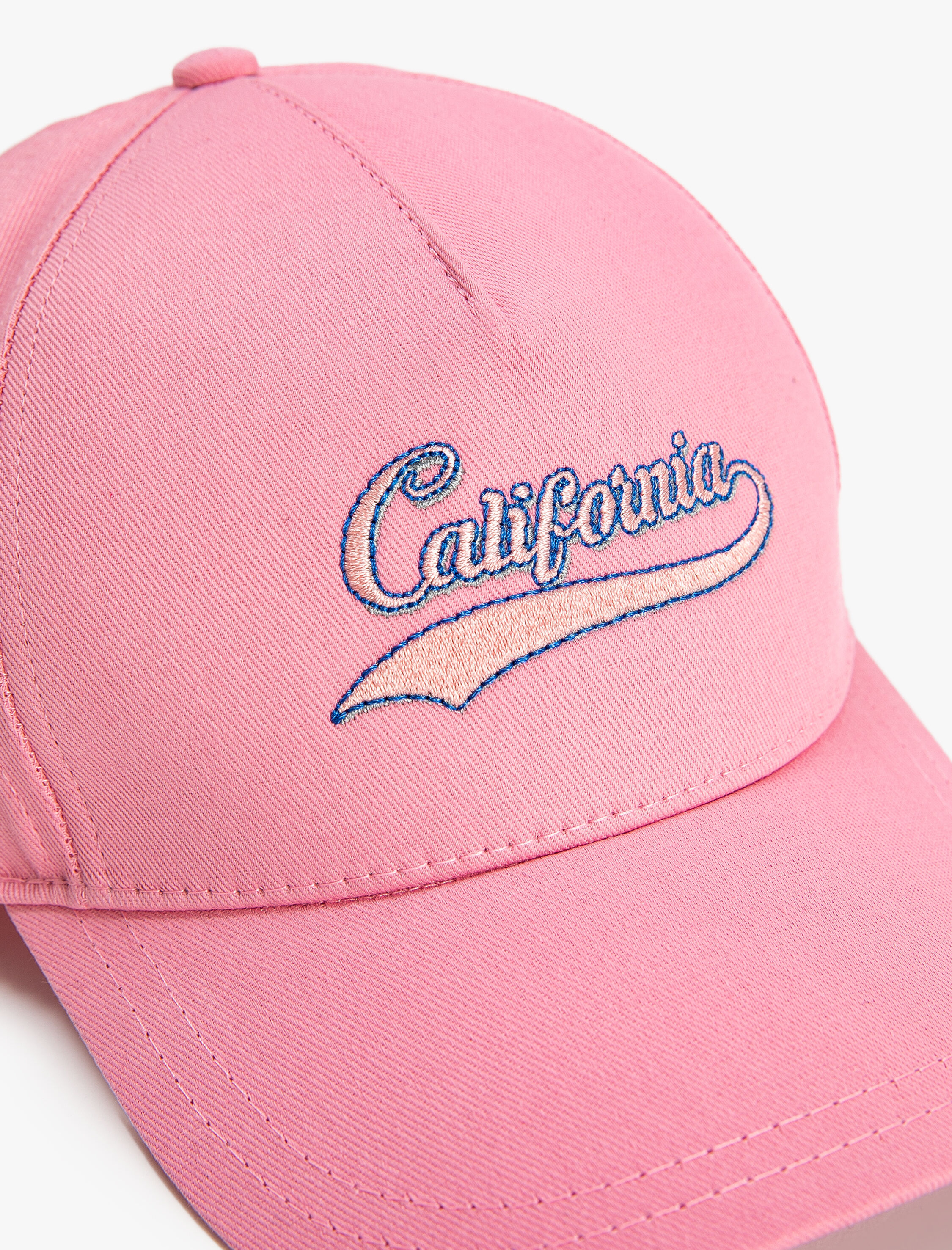  Kız Çocuk Cap Şapka Pamuklu California İşleme Detaylı