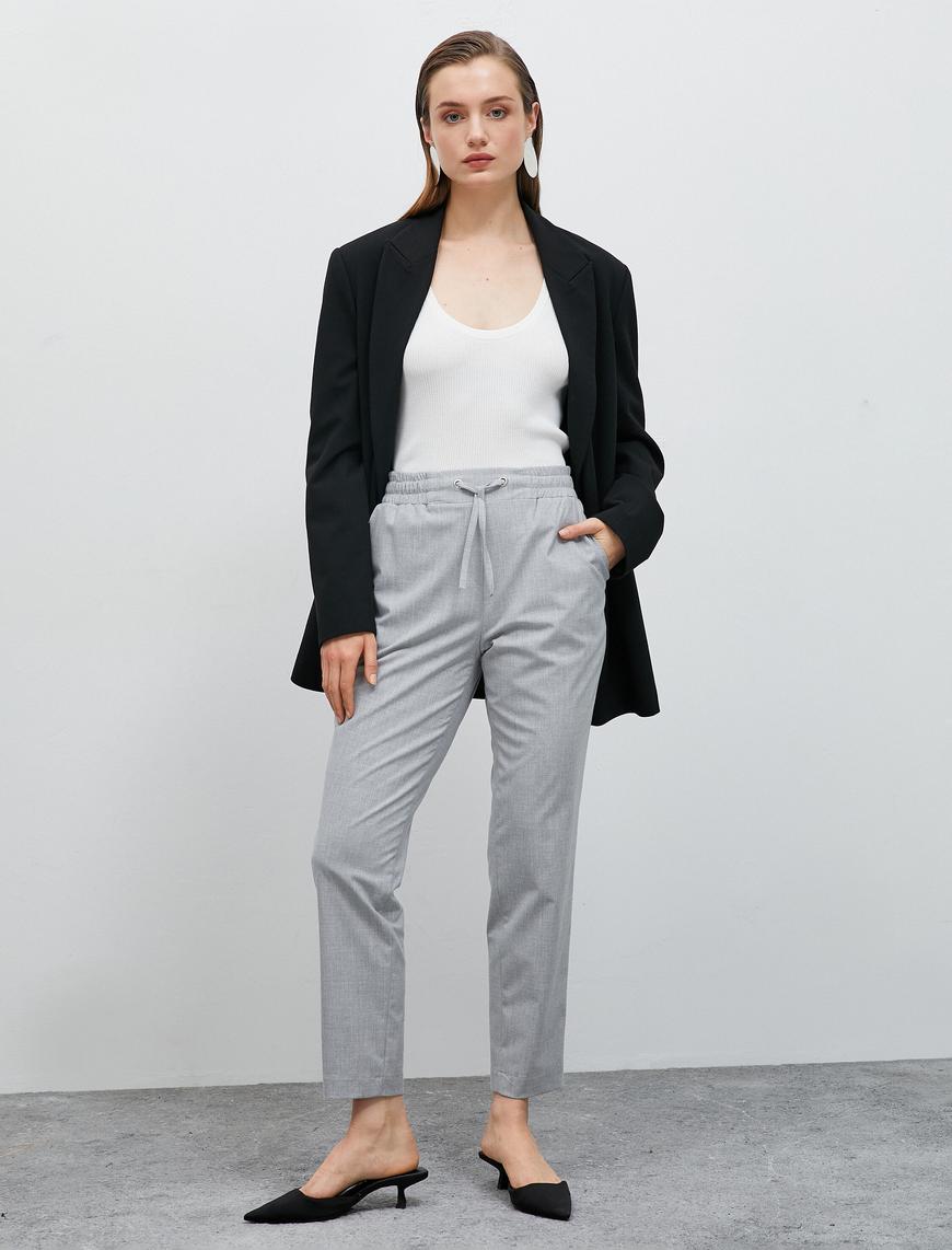   Beli Bağlamalı Pantolon Jogger