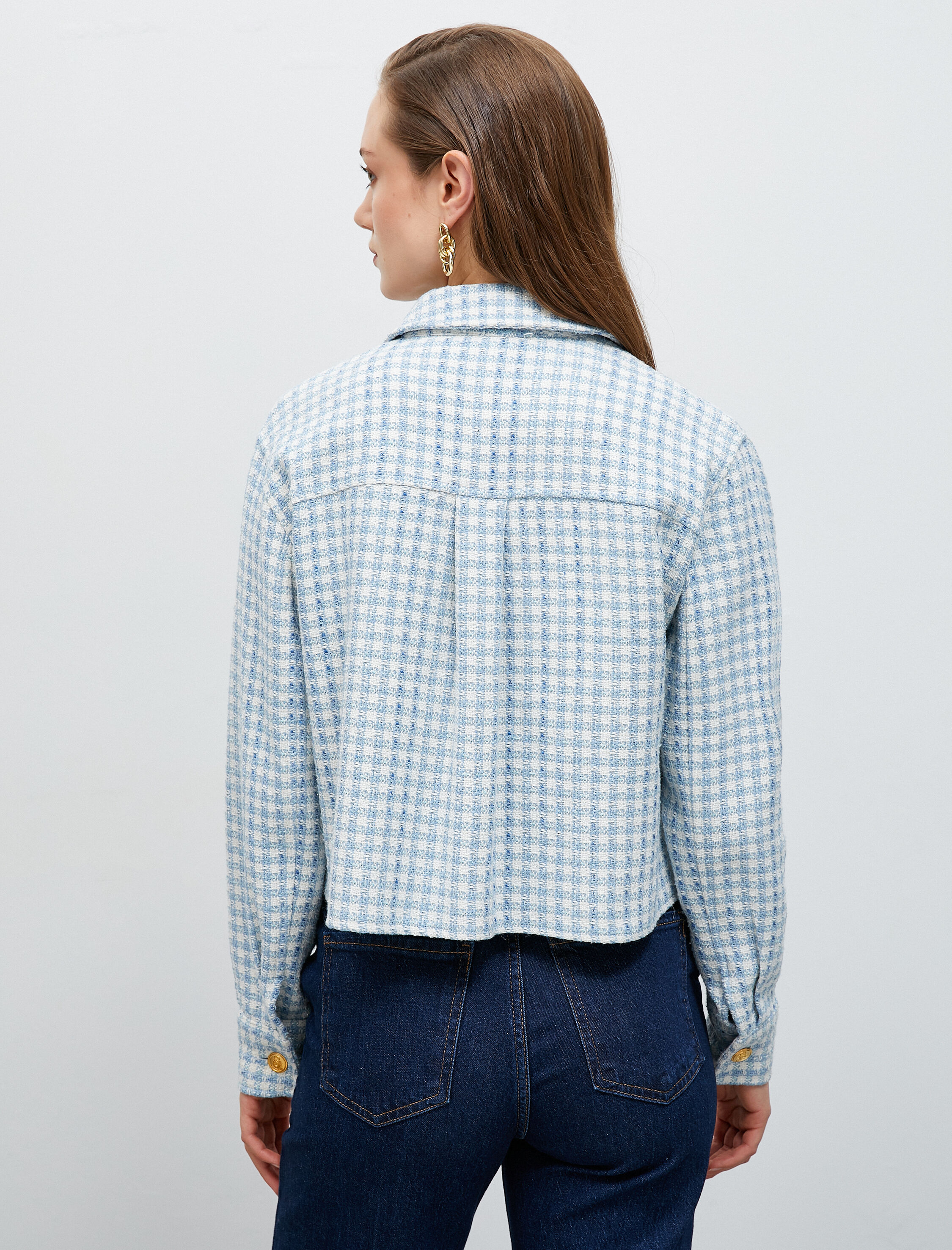   Tüvit Ceket Cepli Arma Düğmeli