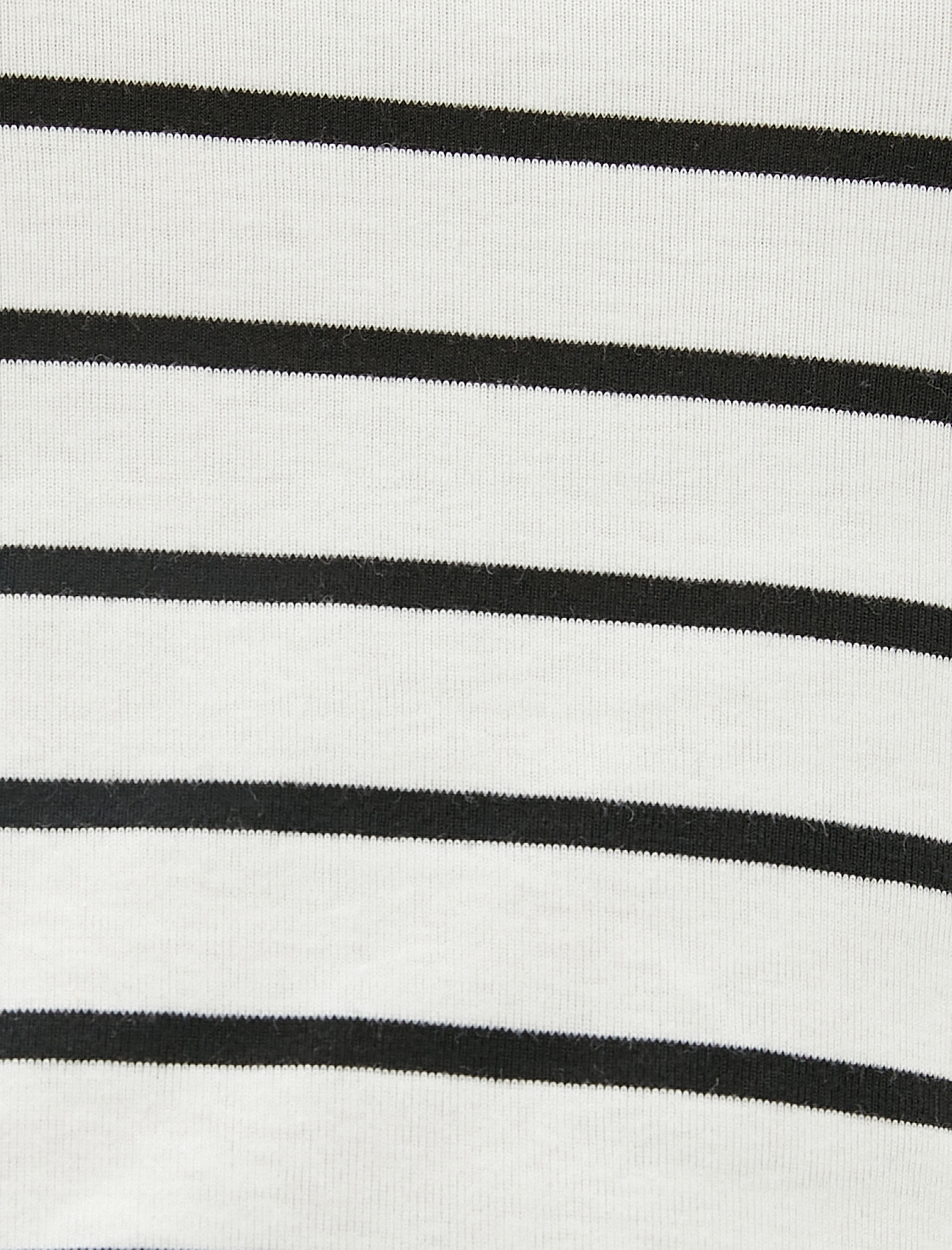   Uzun Kollu Tişört Crop Bisiklet Yaka Basic