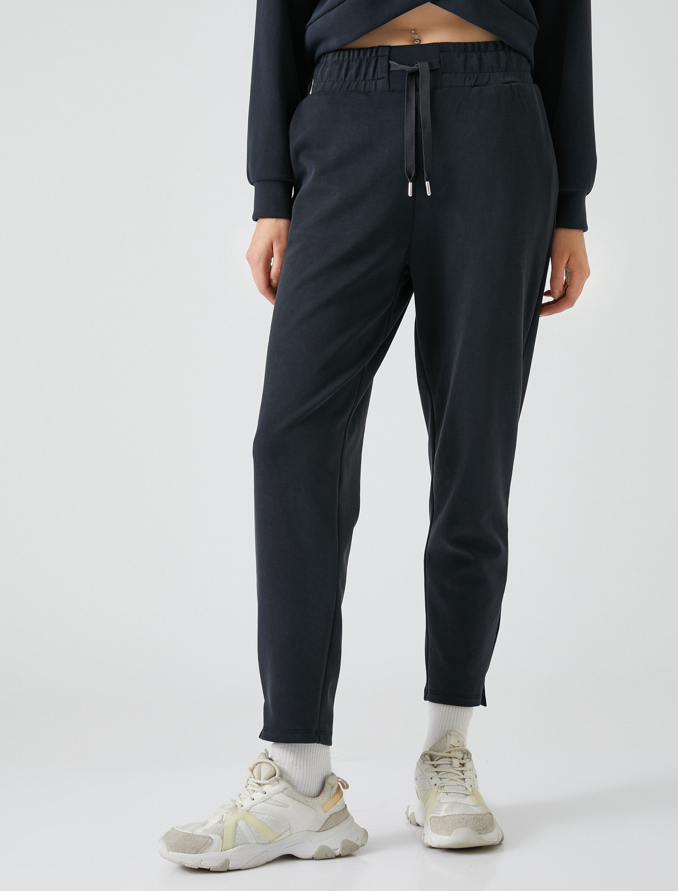   Modal Karışımlı Eşofman Altı Dar Paça