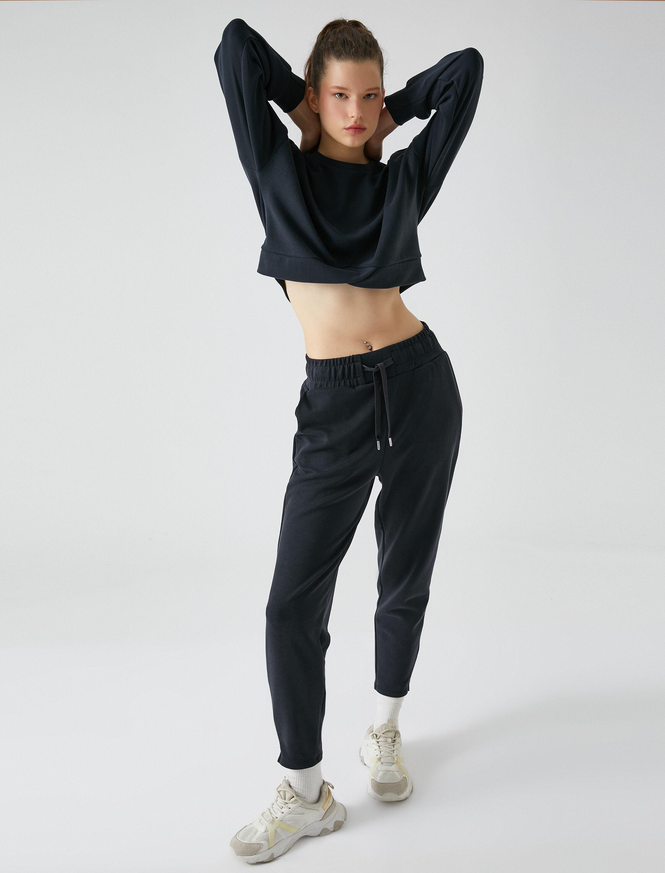   Modal Karışımlı Eşofman Altı Dar Paça