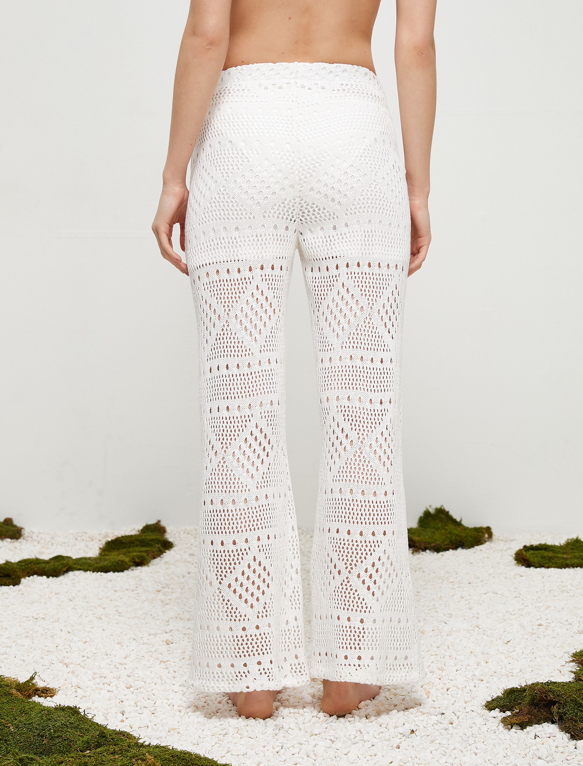   Koton X Şahika Ercümen - Kroşe İspanyol Paça Pantolon